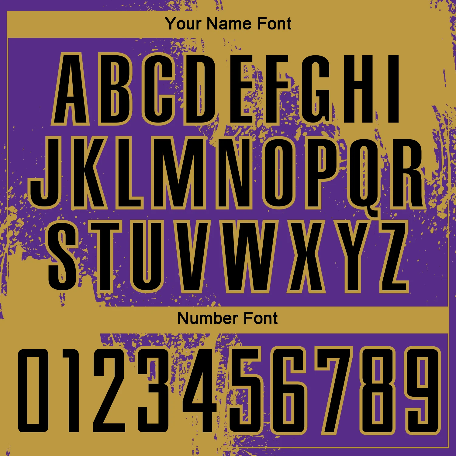 Custom Purple Black-Old Gold Abstract Brush Stroke Sports Sublimation Soccer Uniform Jersey - Image 6