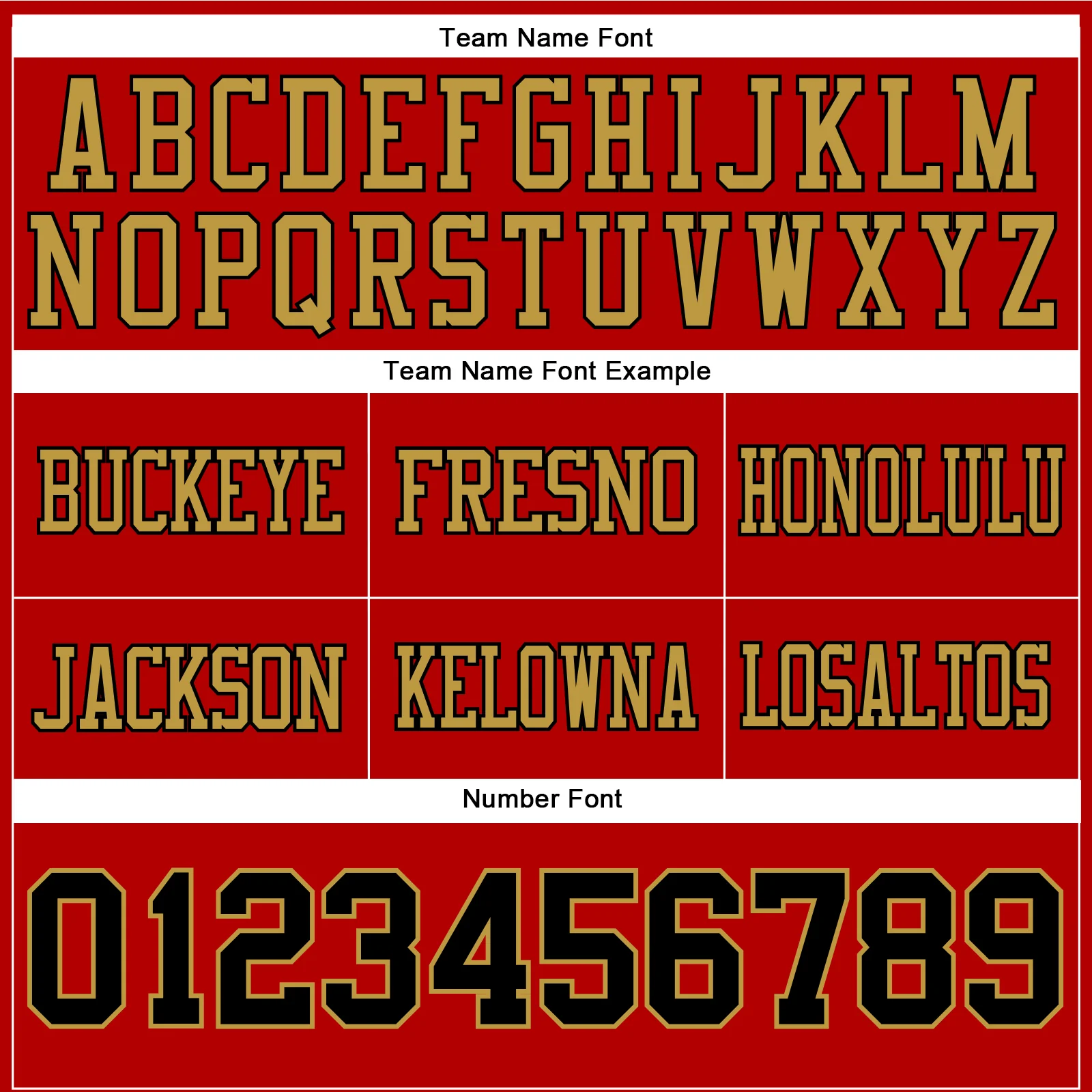 Custom Red Black-Old Gold Authentic Football Jersey - Image 4