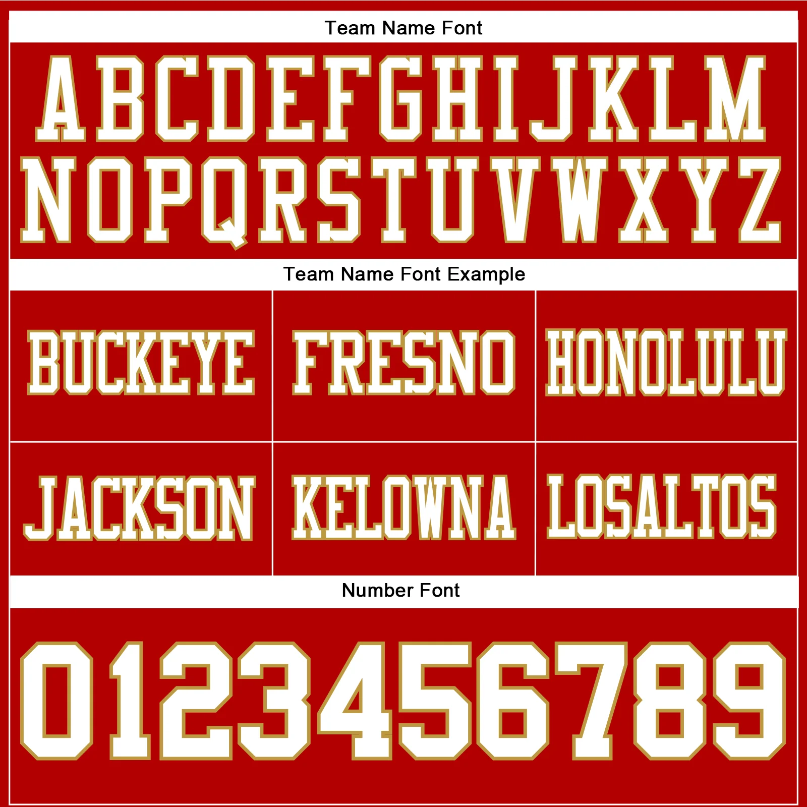 Custom Red White-Old Gold Authentic Football Jersey - Image 4