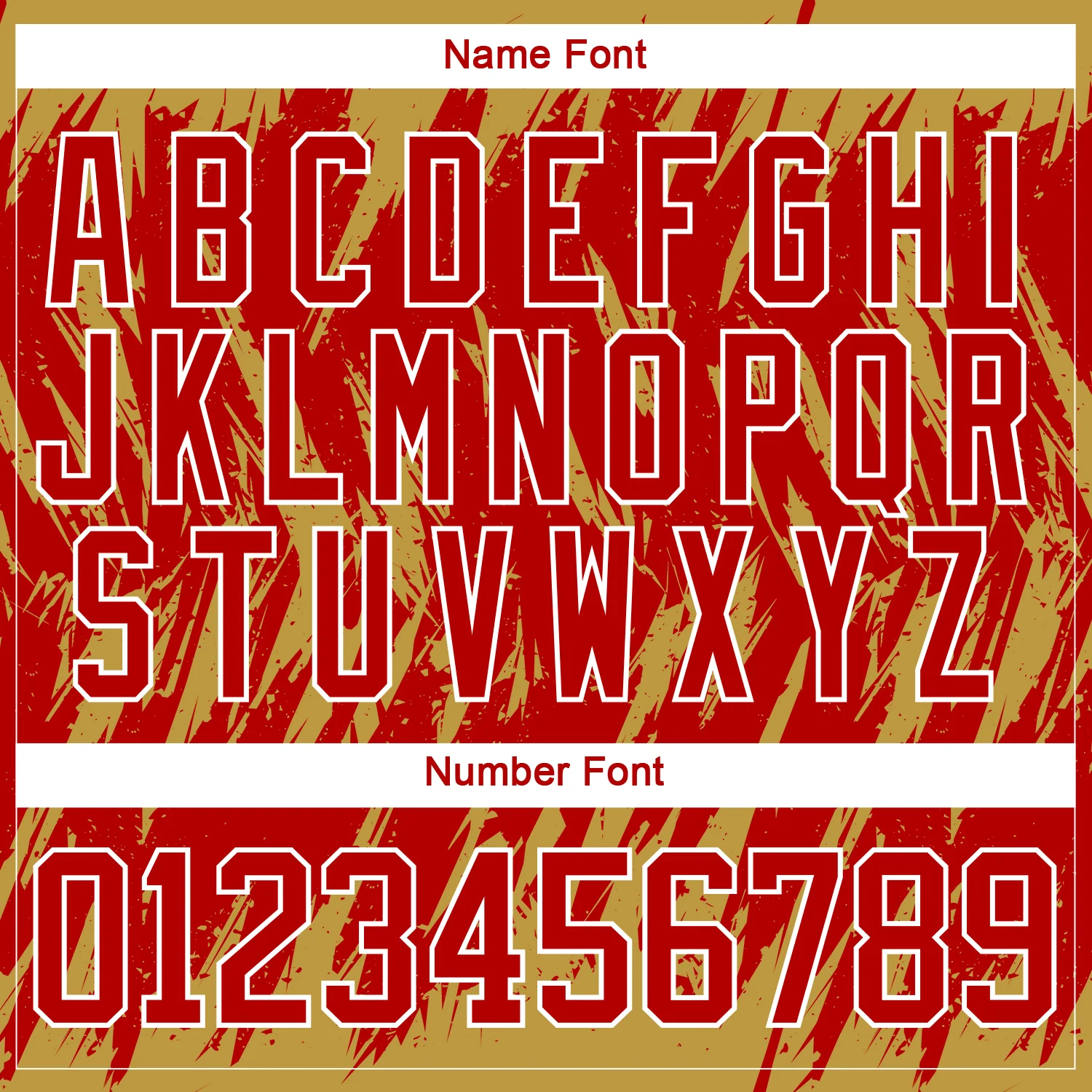 Custom Red Old Gold-White 3D Pattern Splash Art Hockey Lace Neck Jersey - Image 5
