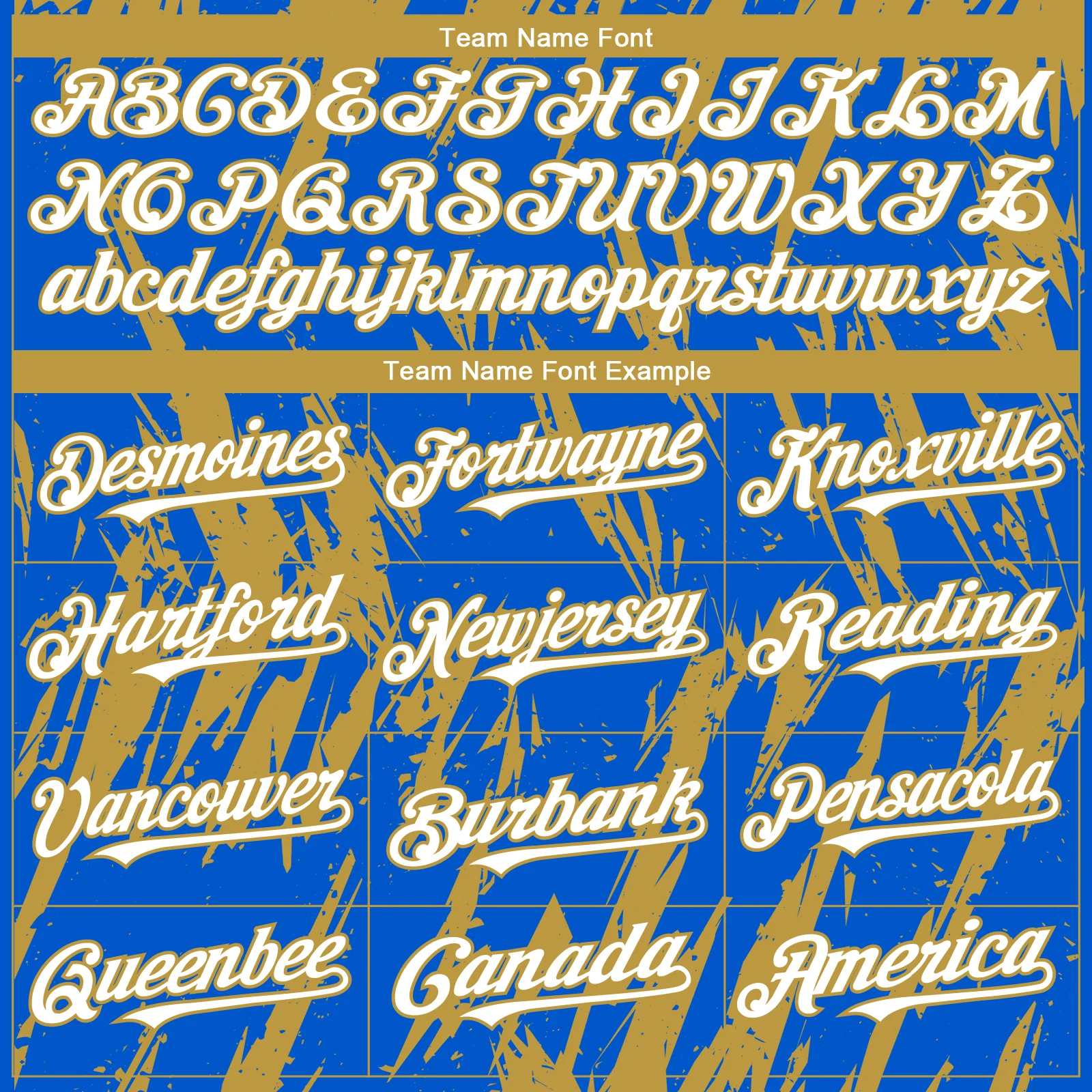 Custom Thunder Blue White-Old Gold Splatter Torn Sharp Brush Stroke Authentic Baseball Jersey - Image 4