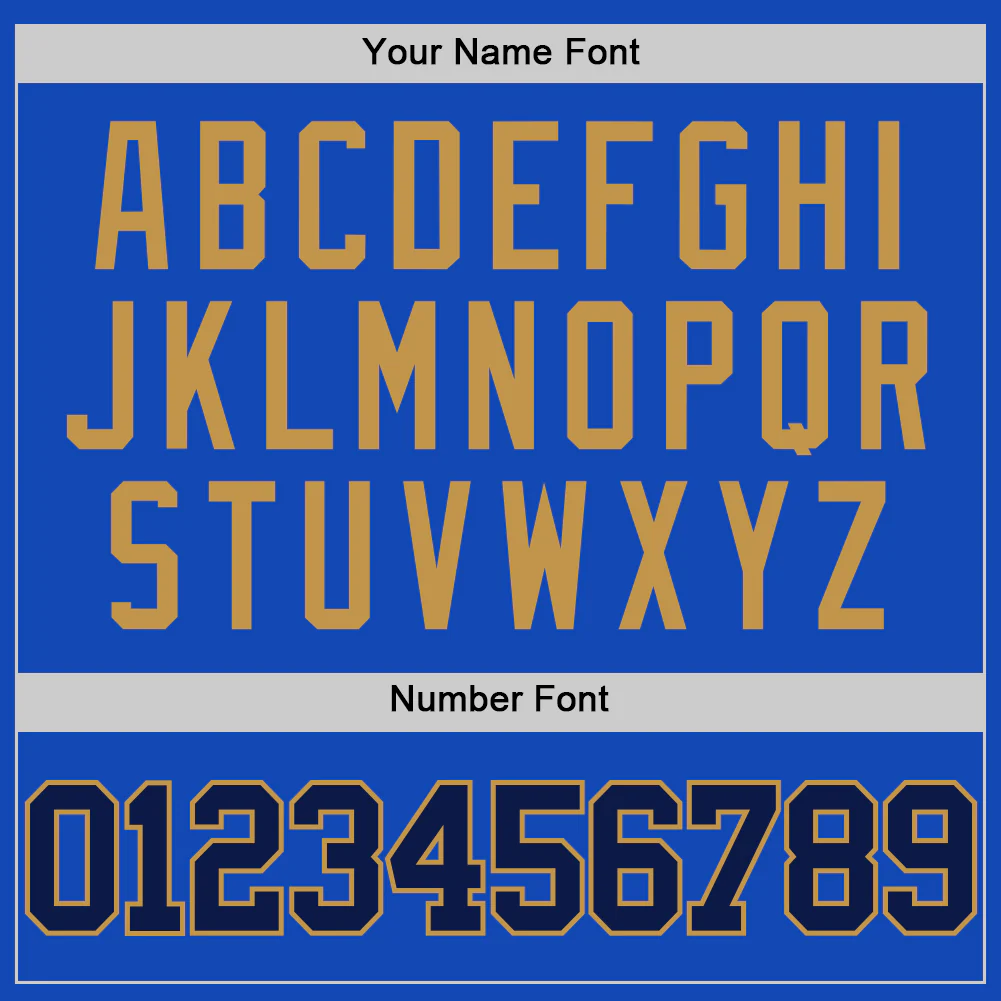 Custom Thunder Blue Navy-Old Gold Authentic Basketball Jersey - Image 4