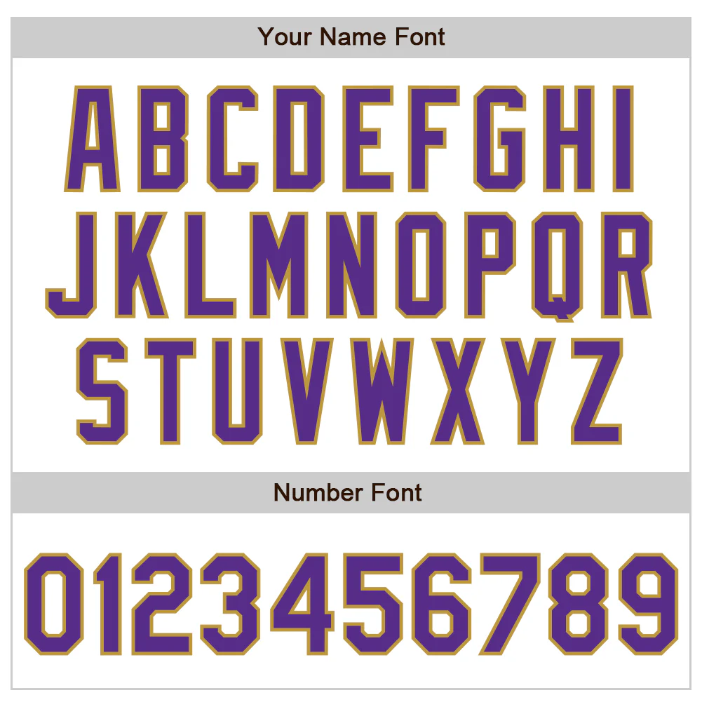 Custom White Purple-Old Gold Authentic Baseball Jersey - Image 8