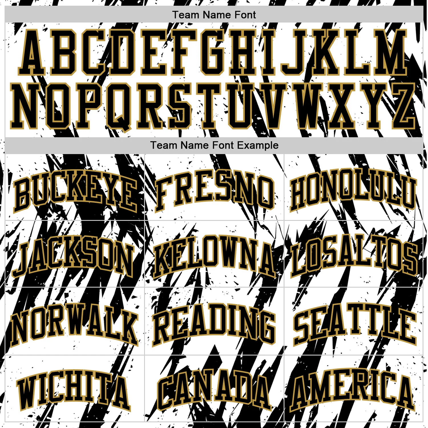 Custom White Black-Old Gold Abstract Sharp Shape Fragment Art Round Neck Sublimation Basketball Suit Jersey - Image 4