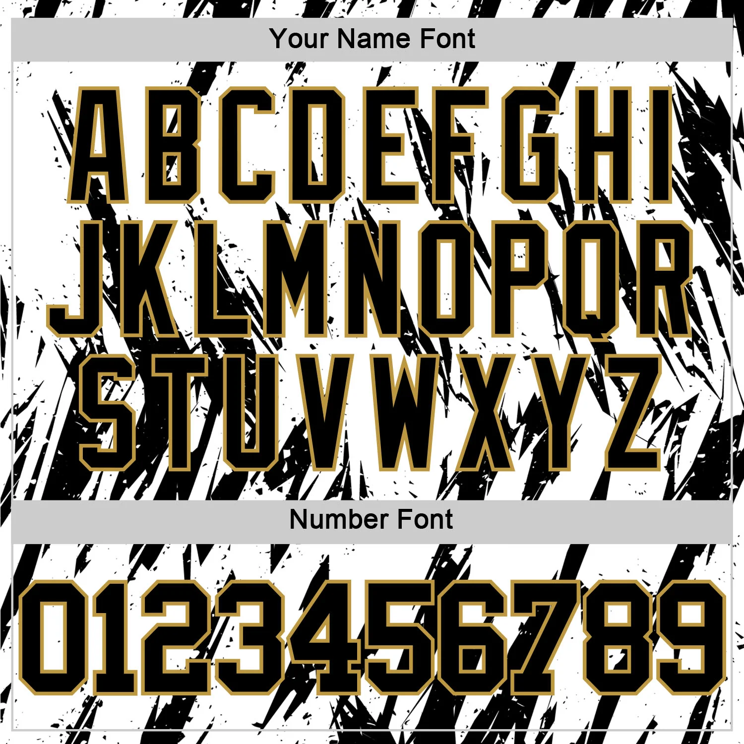 Custom White Black-Old Gold Abstract Sharp Shape Fragment Art Round Neck Sublimation Basketball Suit Jersey - Image 5