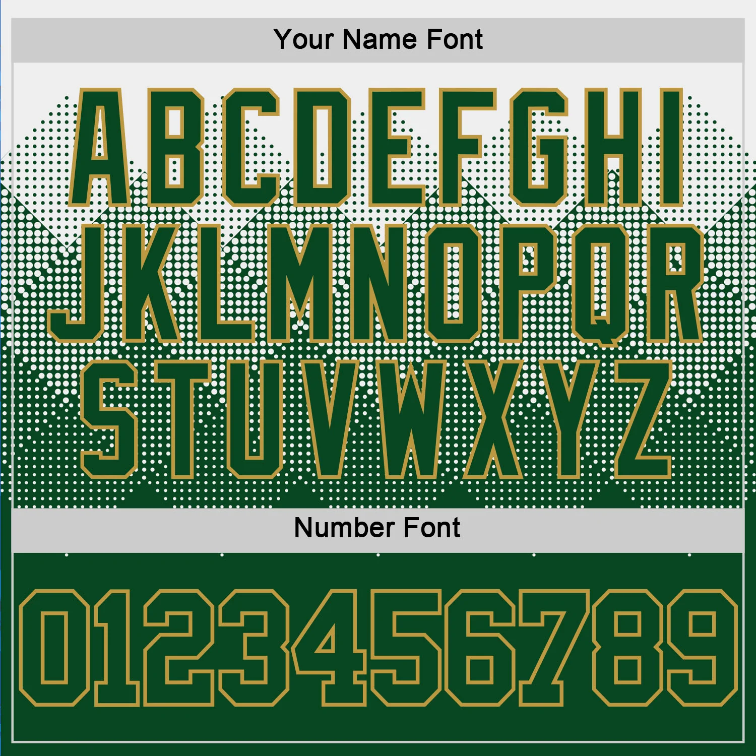 Custom White Green-Old Gold Gradient Square Shapes Round Neck Sublimation Basketball Suit Jersey - Image 5