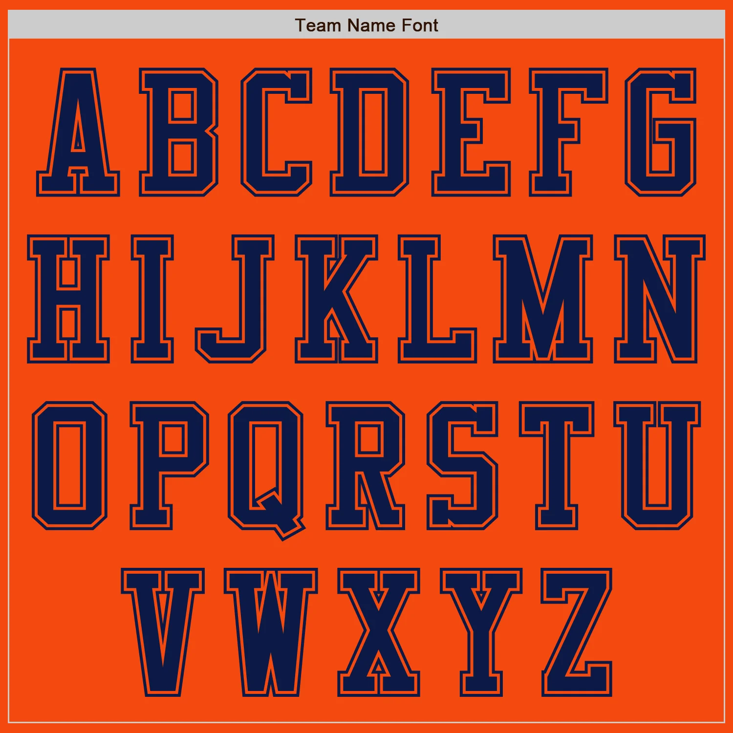 Custom Orange Navy Authentic Baseball Jersey - Image 3