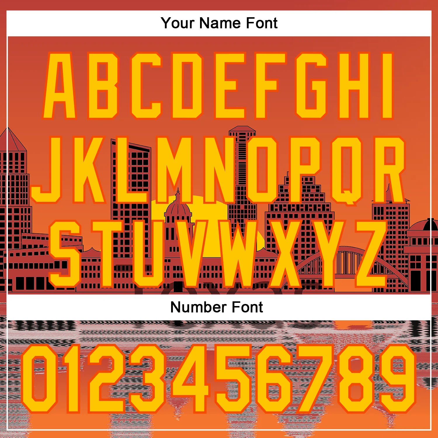 Custom Orange Yellow Dallas Texas Sunset Cityscape Landmark City Symbol Authentic Baseball Jersey - Image 5