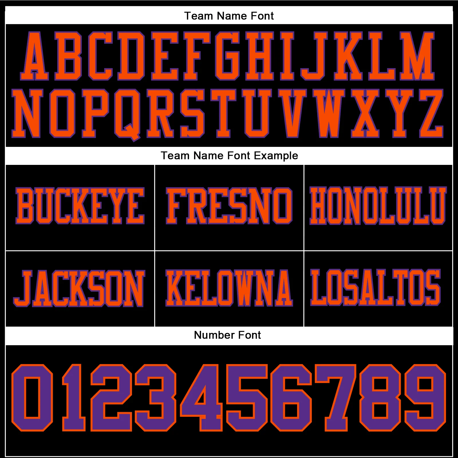 Custom Black Purple-Orange Authentic Football Jersey - Image 4