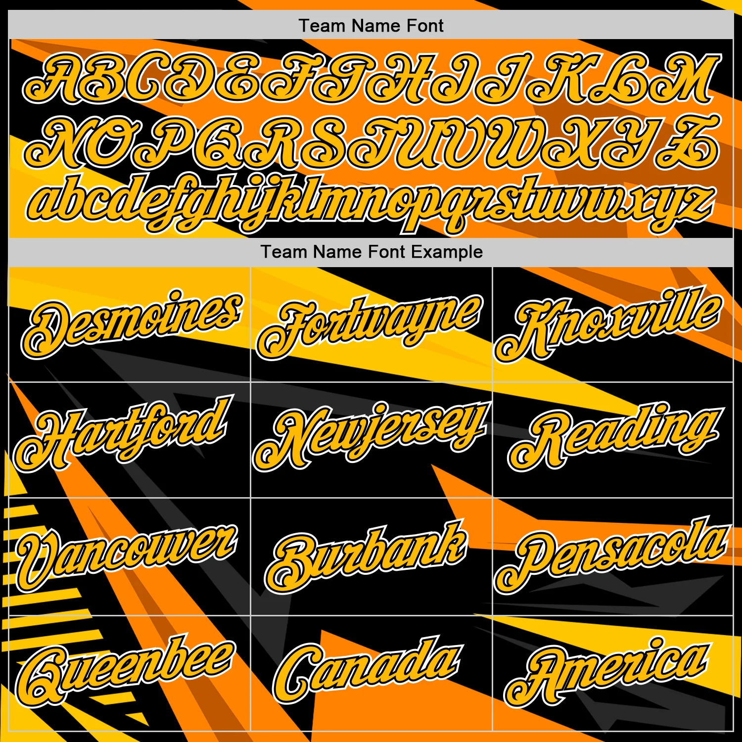 Custom Black Gold-Orange 3D Esports Performance T-Shirt - Image 3