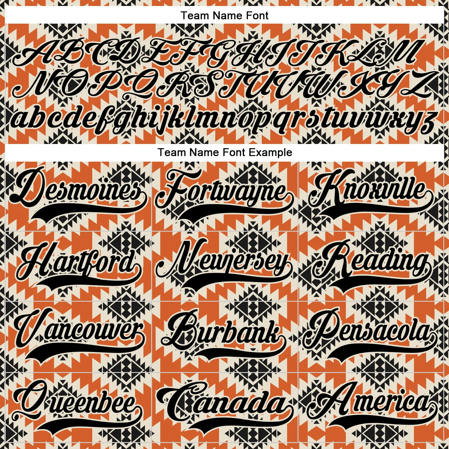 Custom Black Orange-Cream 3D Pattern Native Americans Tribal Indigenous People Hockey Lace Neck Jersey - Image 6