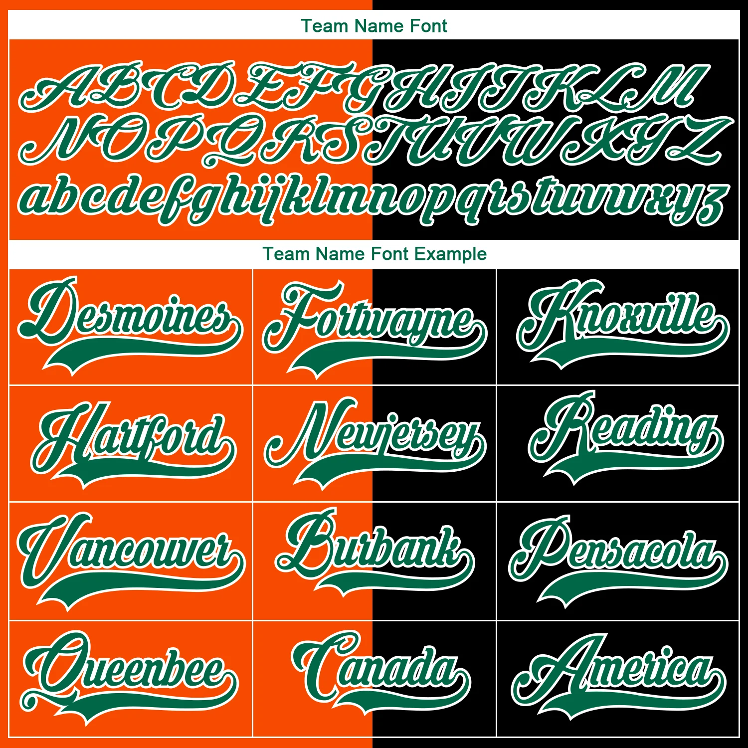 Custom Black Kelly Green Orange-White Split Fashion Hockey Lace Neck Jersey - Image 6