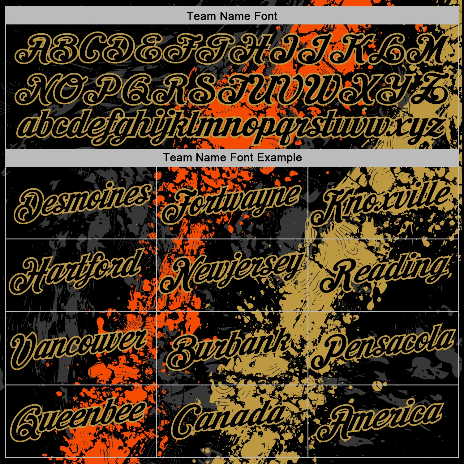 Custom Stitched Black Orange-Old Gold Splash Sports Pullover Sweatshirt Hoodie - Image 5