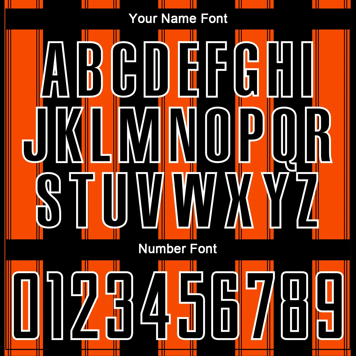 Custom Black Orange-White Line Sublimation Soccer Uniform Jersey - Image 6