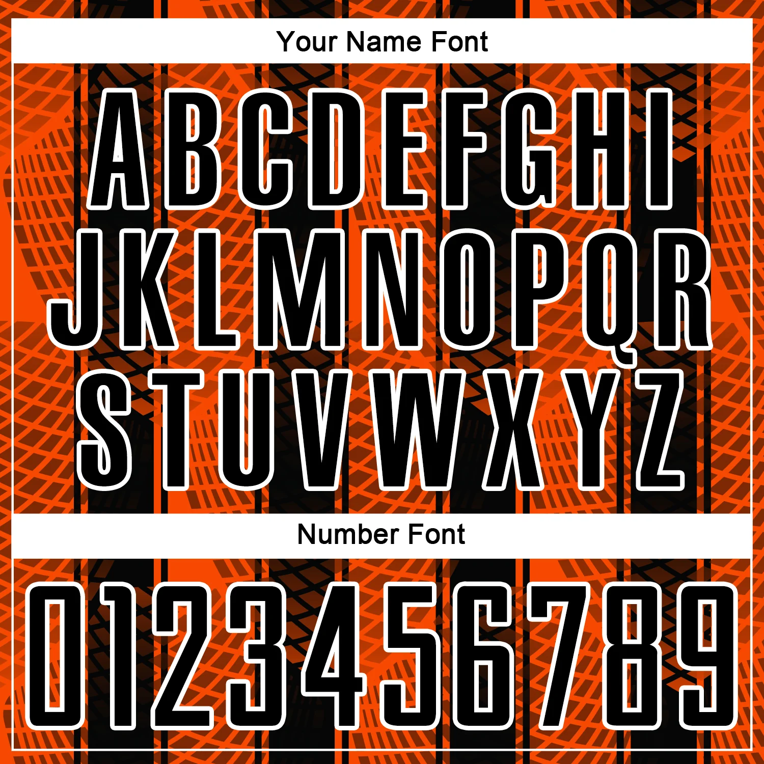 Custom Black Orange-White Abstract Network Sublimation Soccer Uniform Jersey - Image 6
