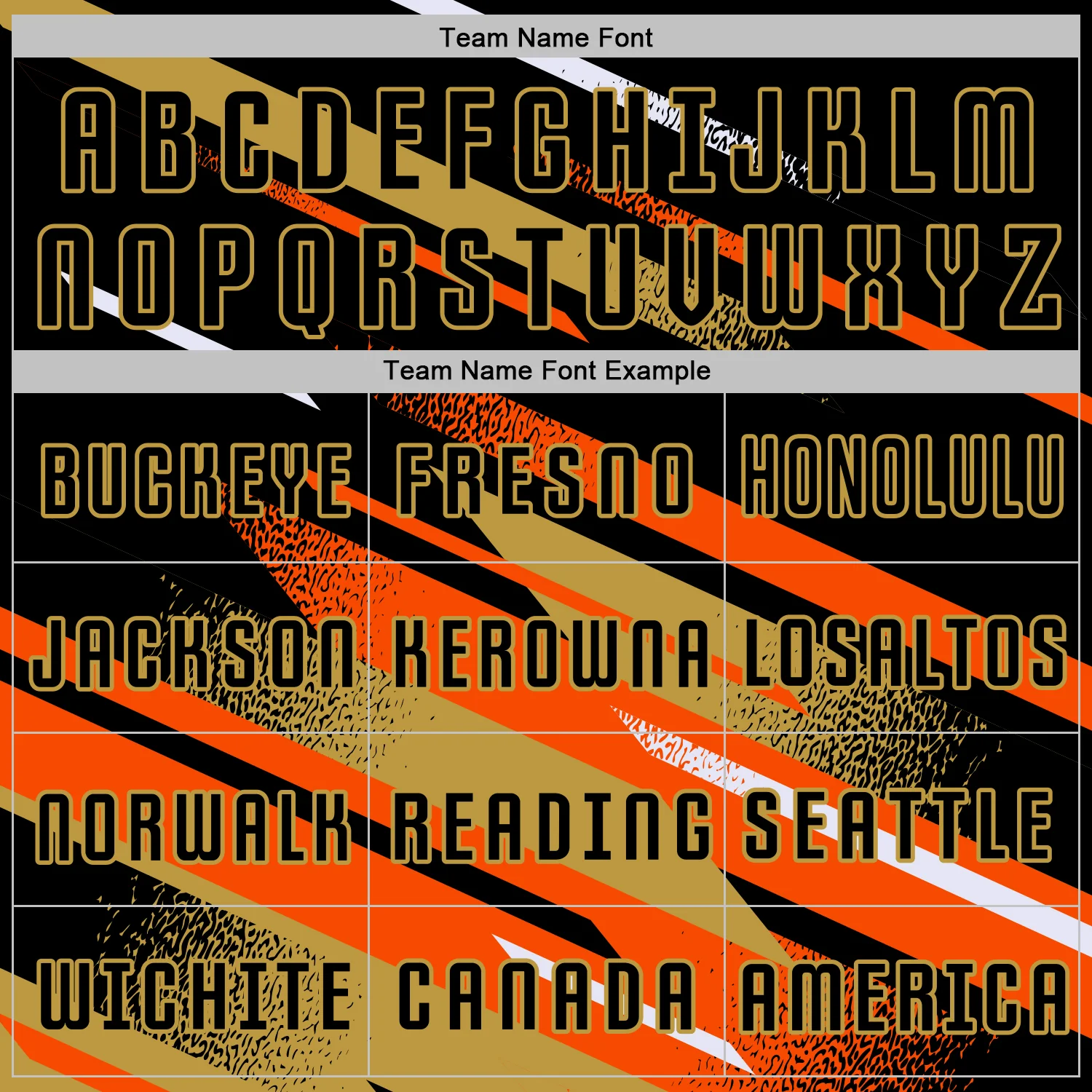 Custom Black Orange Old Gold-White Grunge Stripe And Grainy Sports Sublimation Soccer Uniform Jersey - Image 5