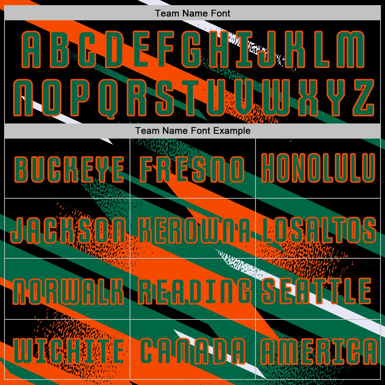 Custom Black Kelly Green Orange-White Grunge Stripe And Grainy Sports Sublimation Soccer Uniform Jersey - Image 5