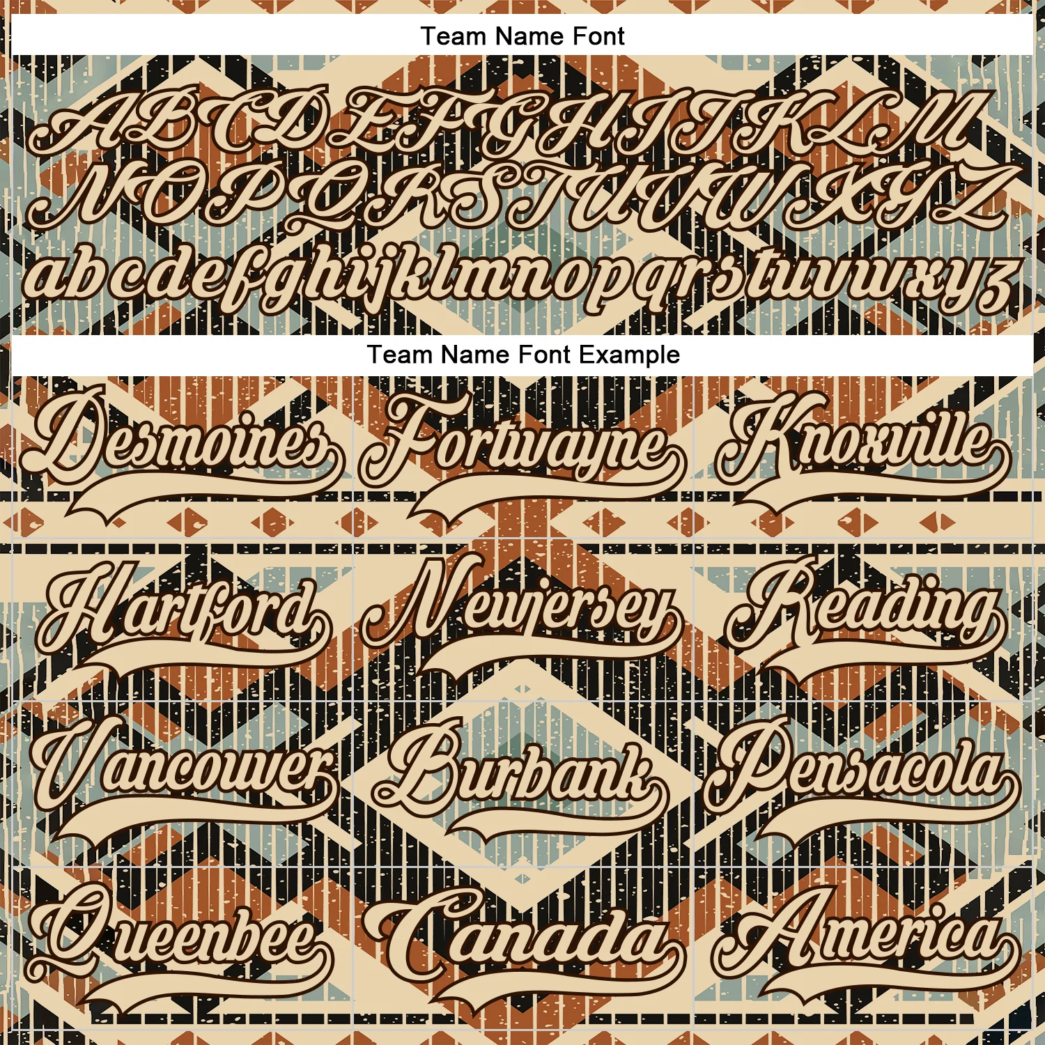 Custom Brown City Cream Orange-Blue Tribal Indigenous Grunge Geometric Splash Hockey Lace Neck Jersey - Image 6