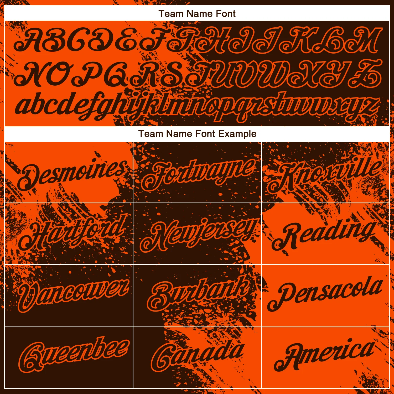 Custom Brown Orange 3D Pattern Design Abstract Brush Stroke Performance T-Shirt - Image 3