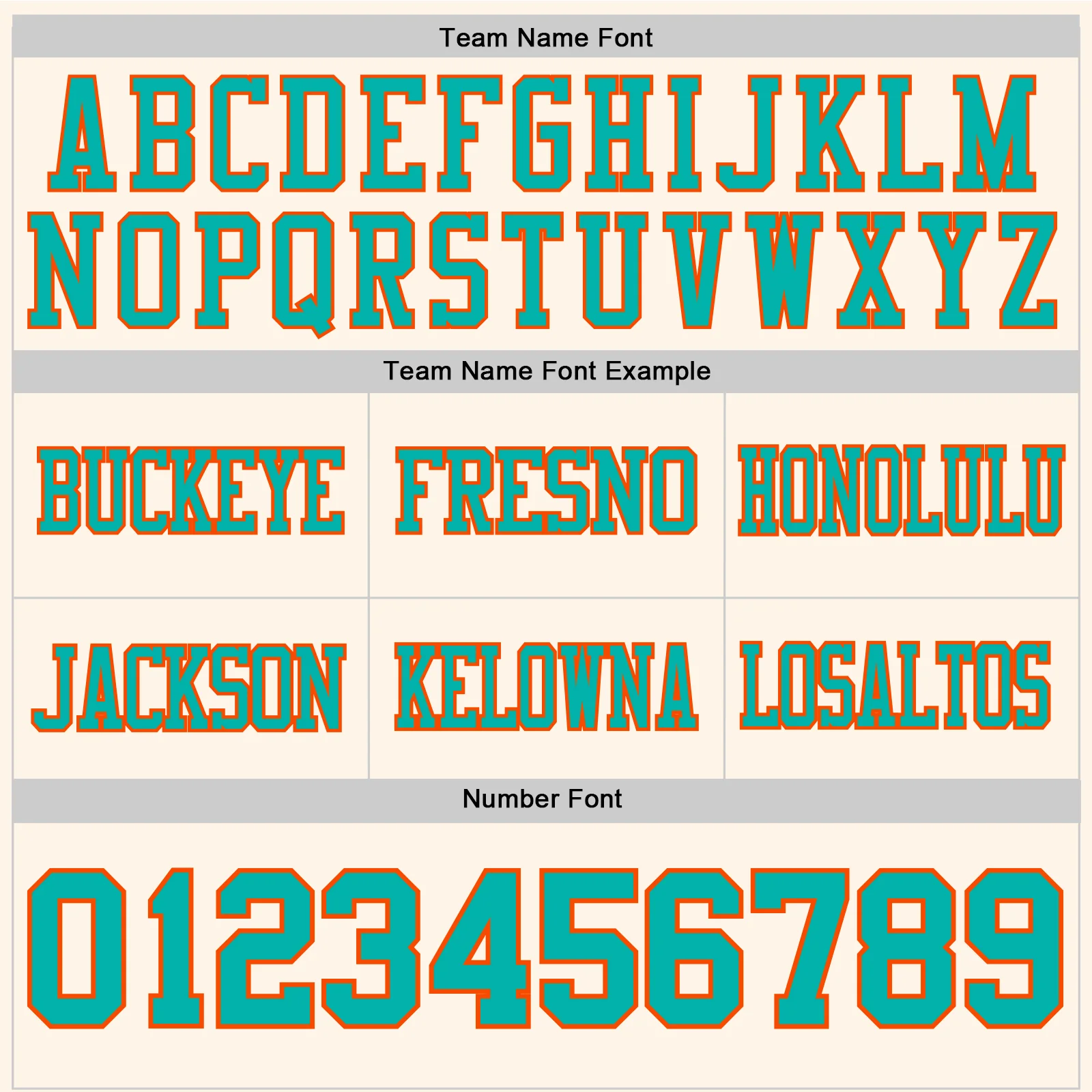 Custom Cream Aqua-Orange Authentic Football Jersey - Image 4