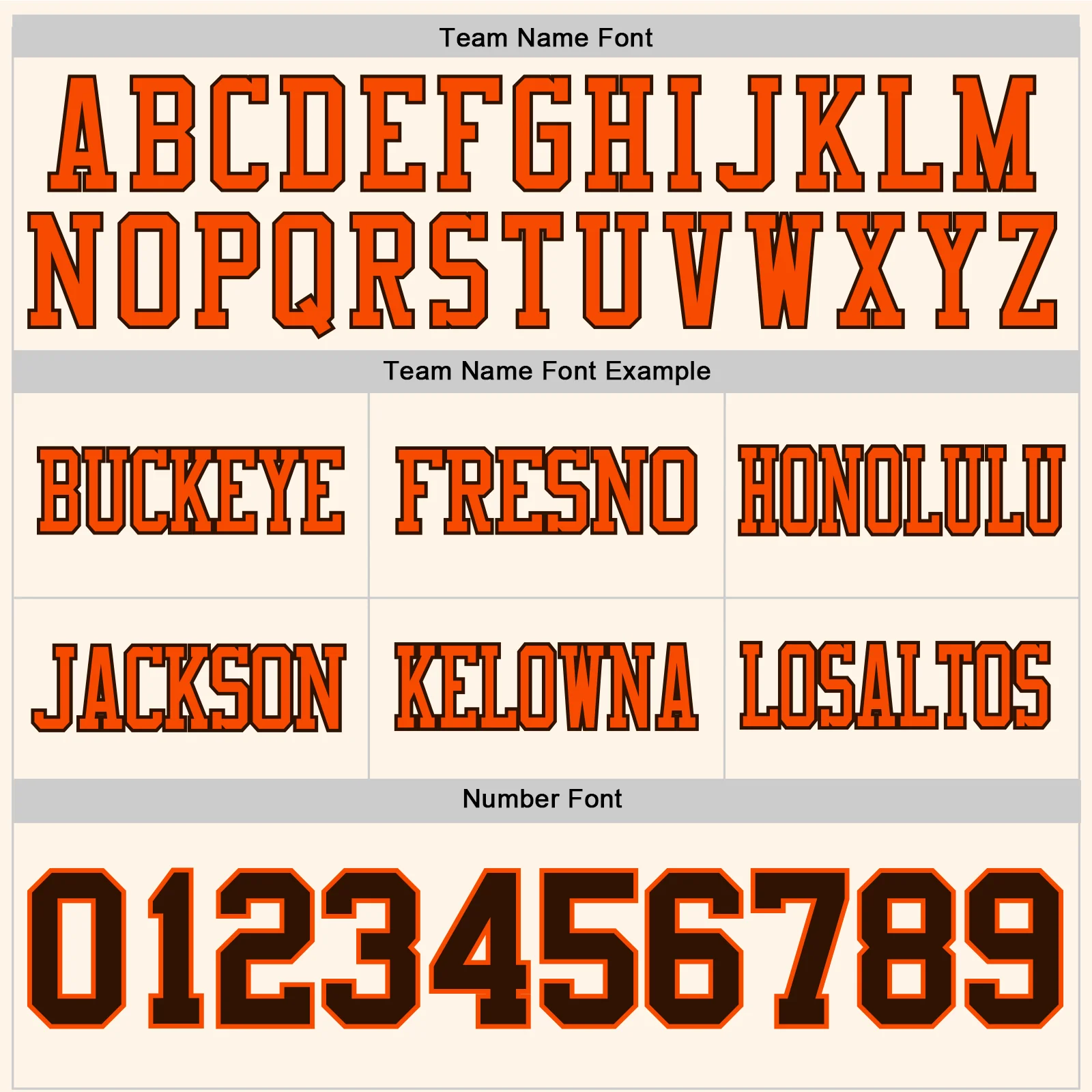 Custom Cream Brown-Orange Authentic Football Jersey - Image 4