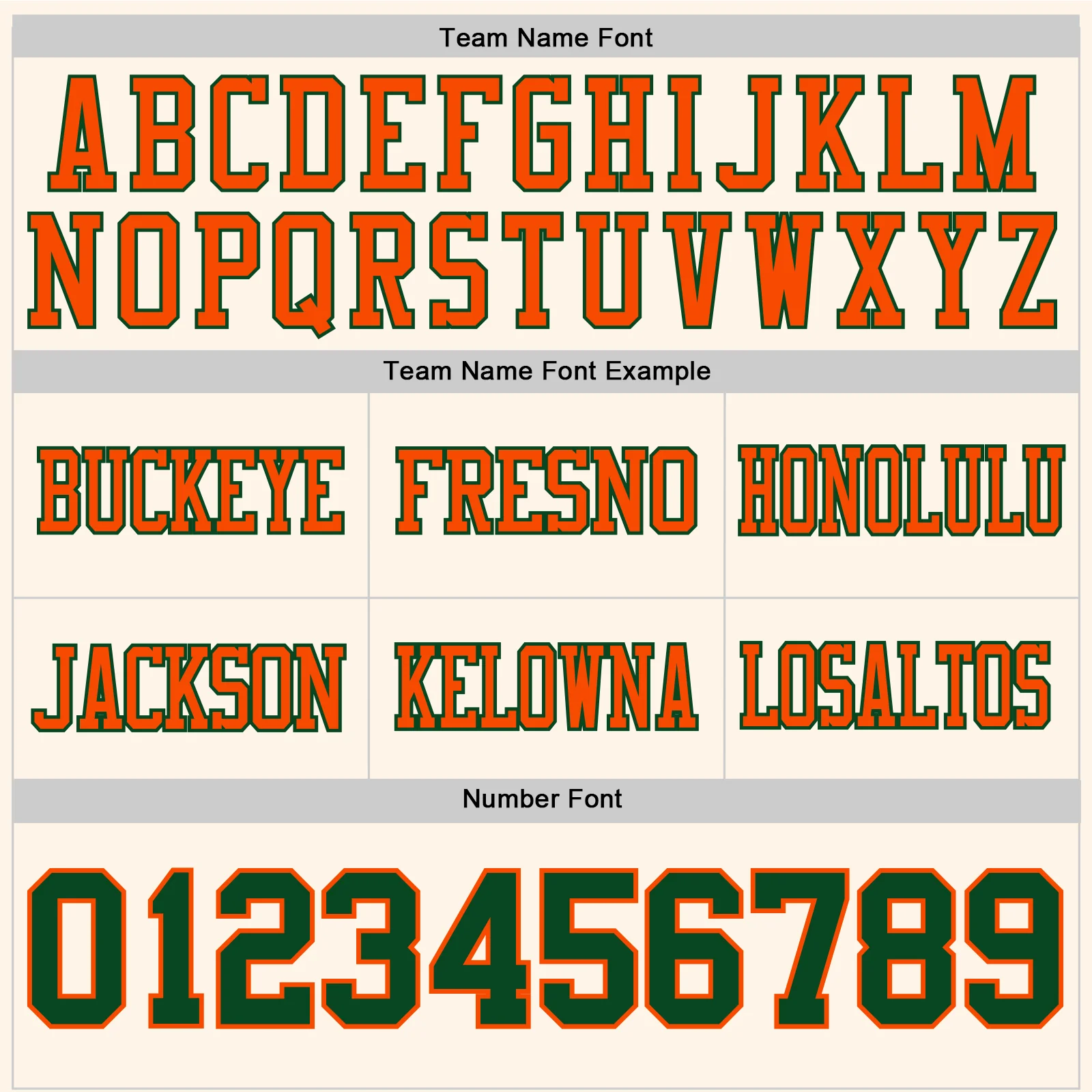 Custom Cream Green-Orange Authentic Football Jersey - Image 4