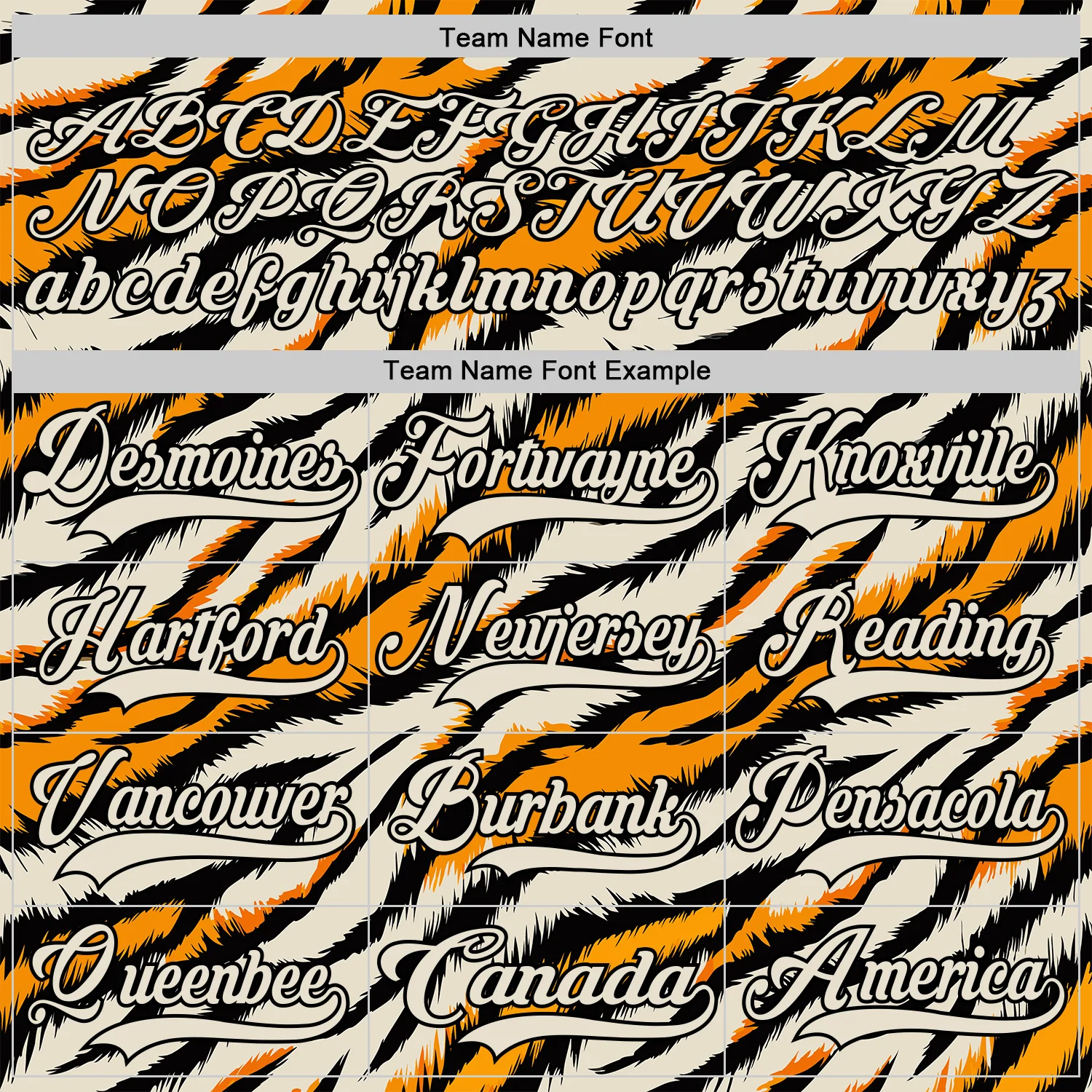 Custom Cream Orange-Black Tiger Stripes Print Hockey Lace Neck Jersey - Image 6