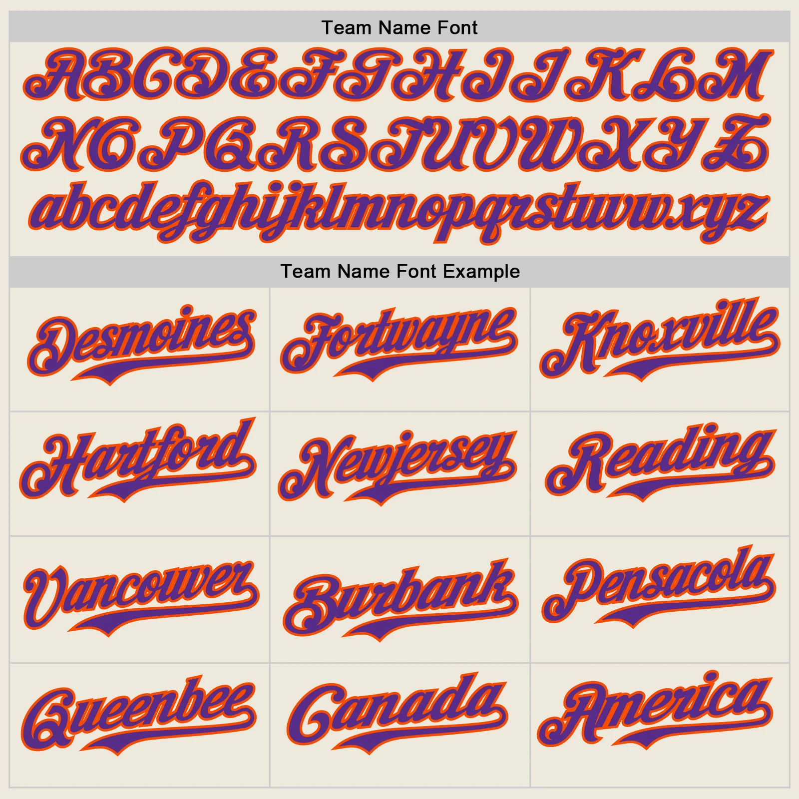 Custom Cream Purple Pinstripe Orange Authentic Two Tone Baseball Jersey - Image 4
