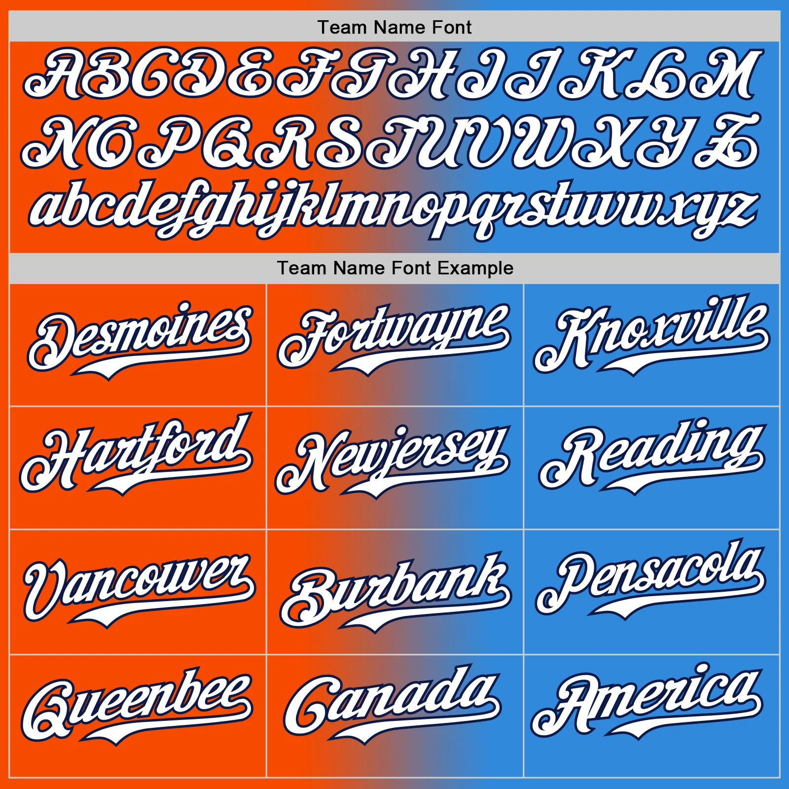Custom Electric Blue White Orange-Navy Authentic Gradient Fashion Baseball Jersey - Image 4