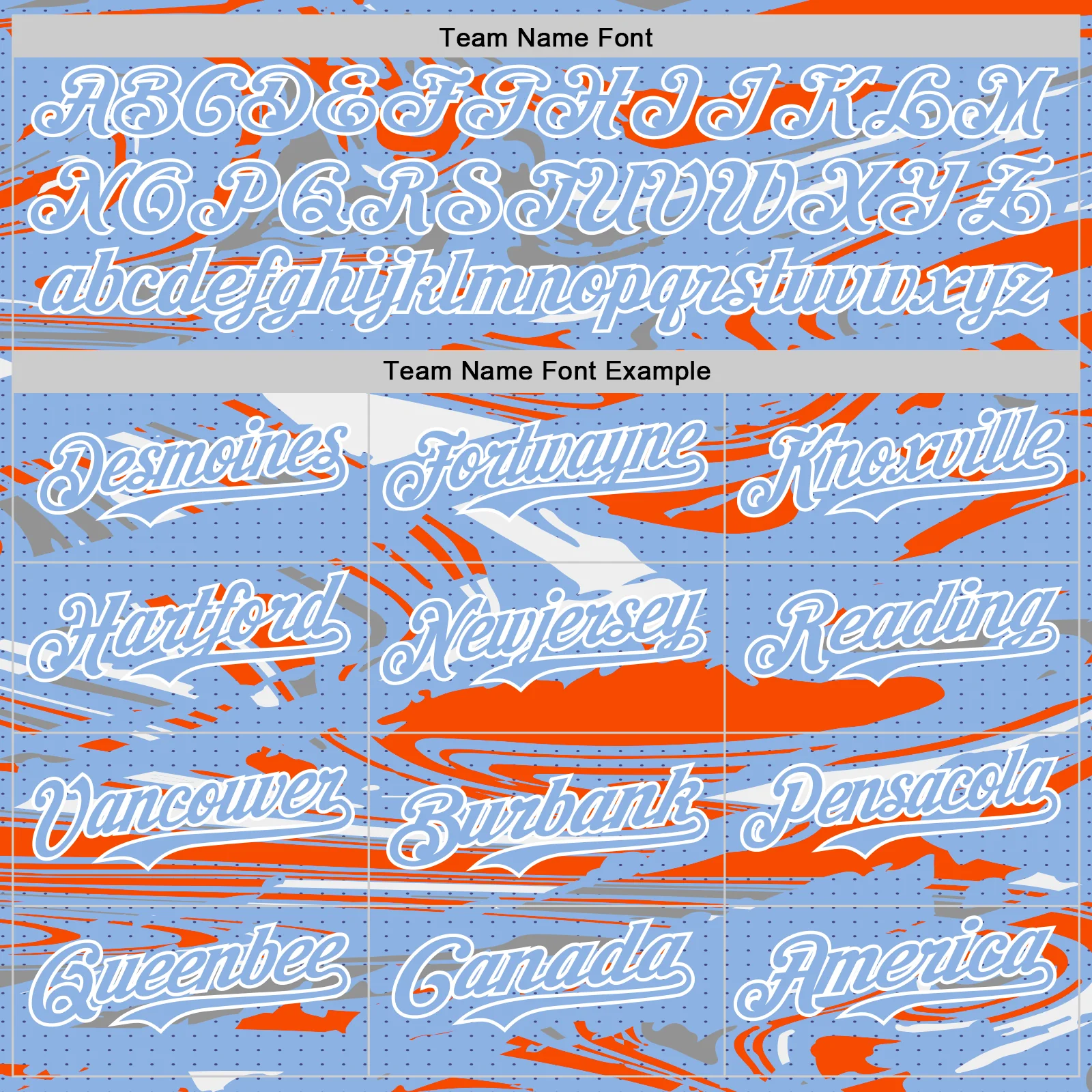 Custom Figure Light Blue Orange-White Fluid Pattern Bomber Full-Snap Varsity Letterman Hoodie Jacket - Image 5