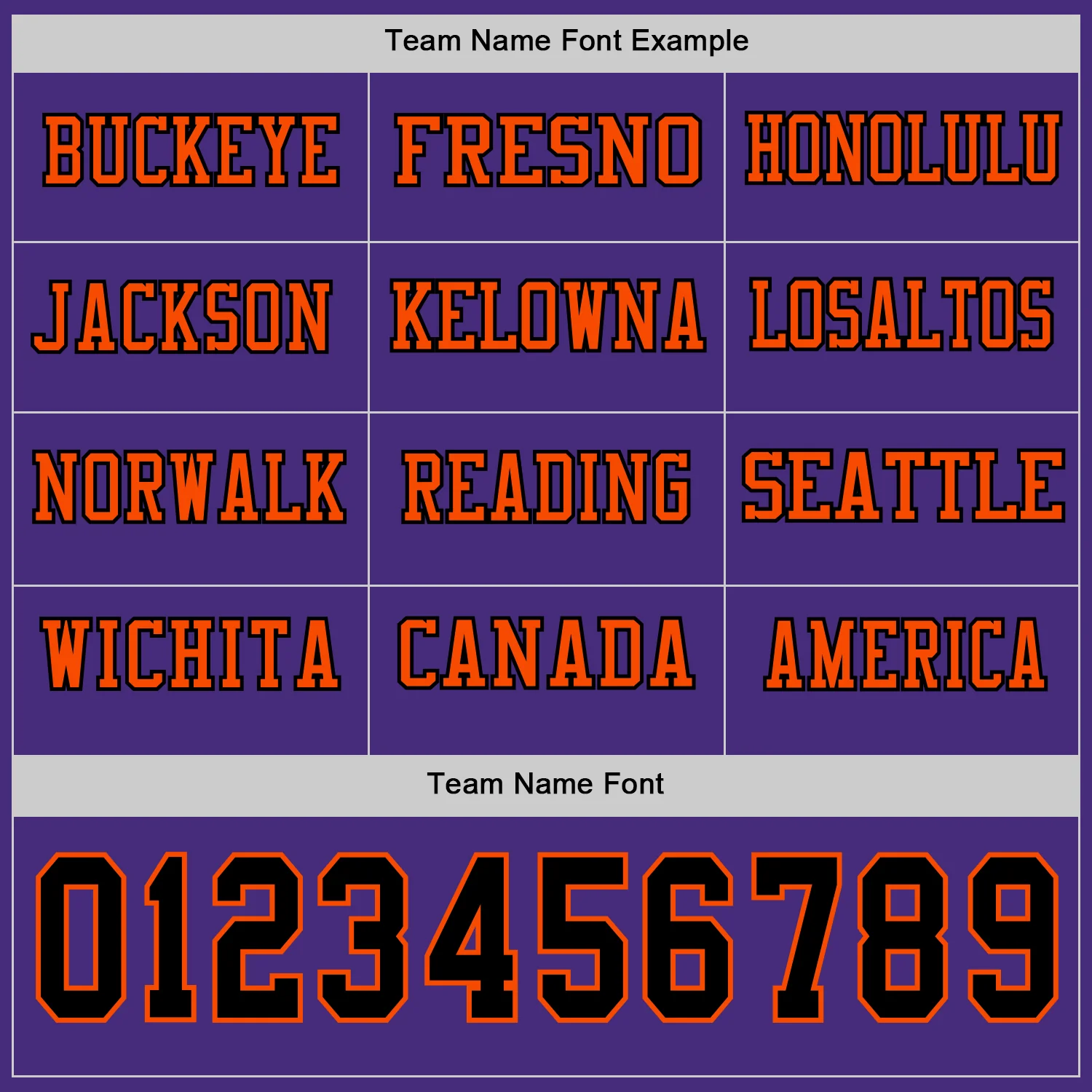 Custom Purple Black-Orange Long Sleeve Authentic Football Jersey - Image 3