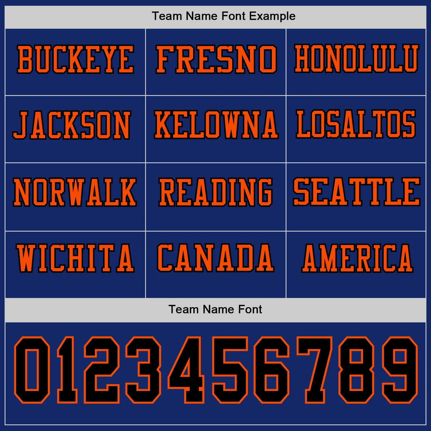 Custom Royal Black-Orange Long Sleeve Authentic Football Jersey - Image 3