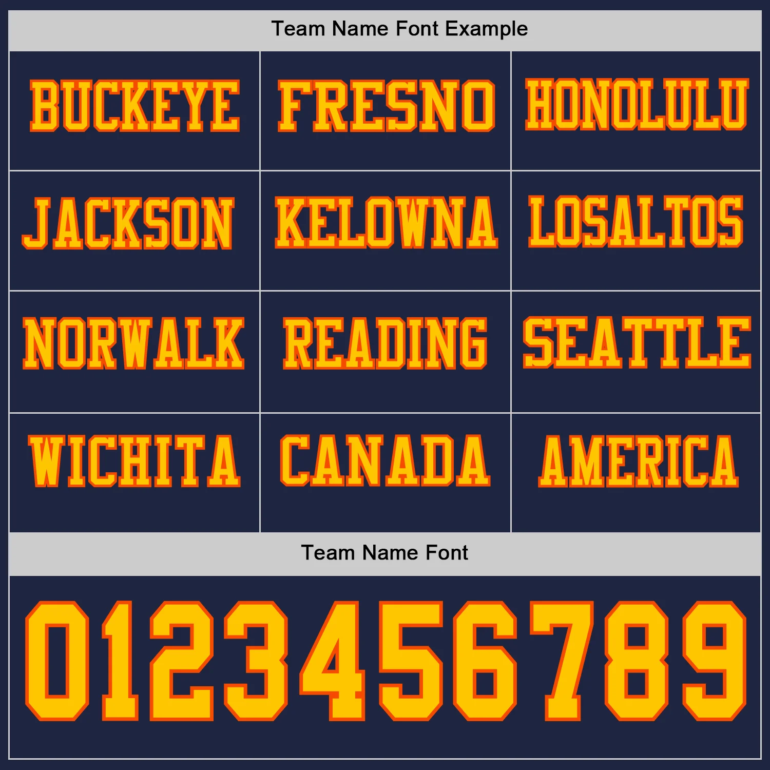 Custom Navy Yellow-Orange Long Sleeve Authentic Football Jersey - Image 3