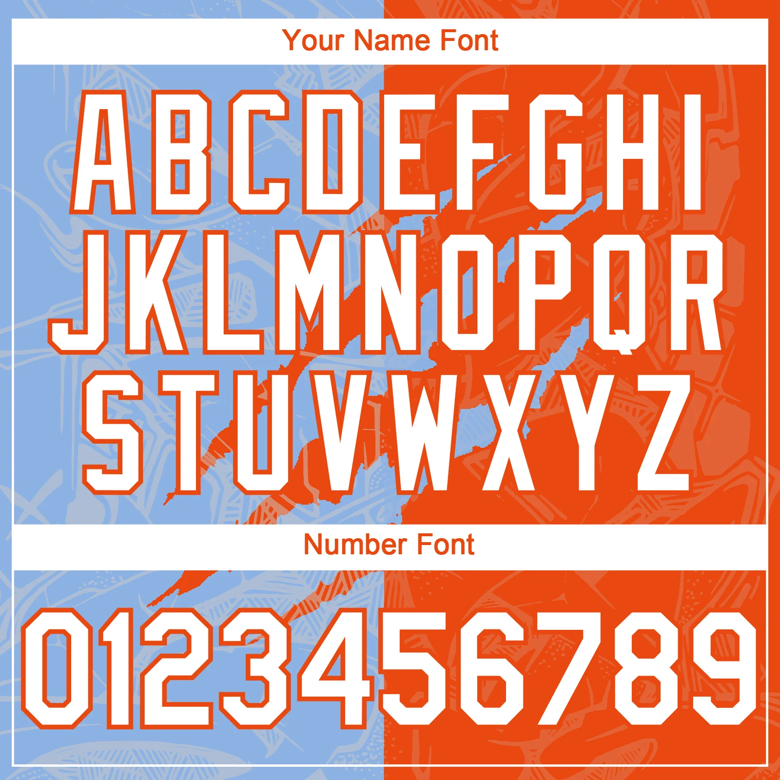 Custom Graffiti Pattern White Orange-Light Blue 3D Scratch Authentic Baseball Jersey - Image 5