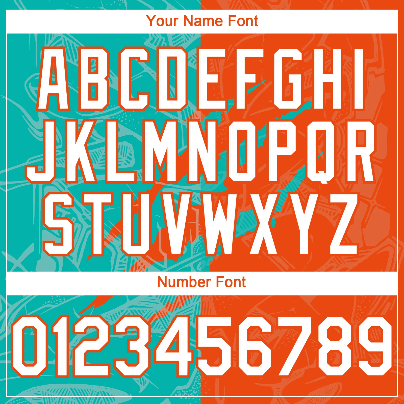 Custom Graffiti Pattern White Orange-Aqua 3D Scratch Authentic Baseball Jersey - Image 5