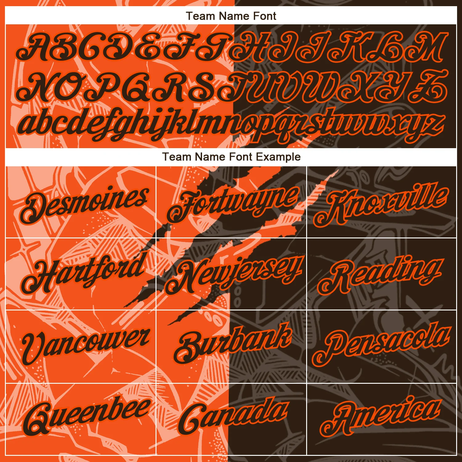 Custom Graffiti Pattern Brown-Orange Scratch 3D Performance T-Shirt - Image 3