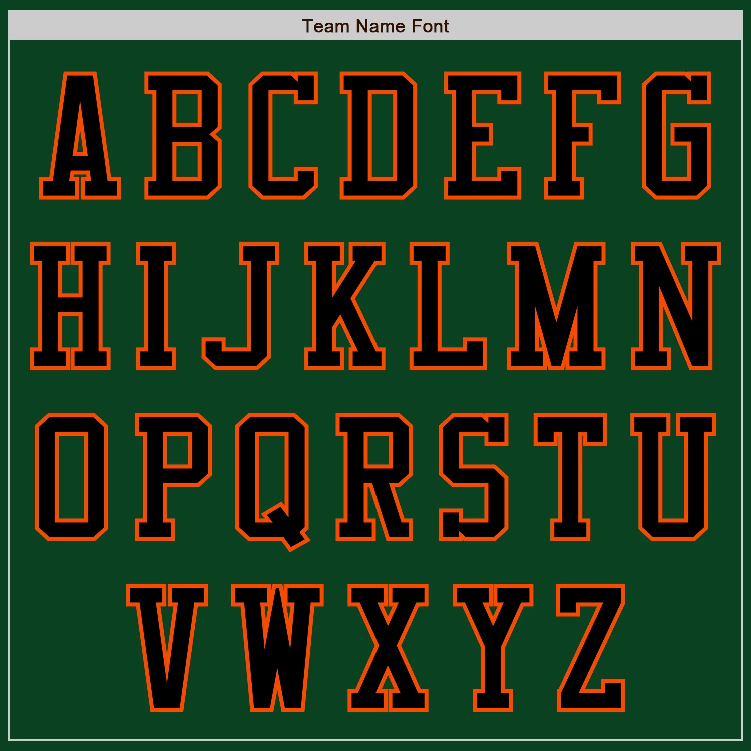 Custom Green Black-Orange Authentic Baseball Jersey - Image 3
