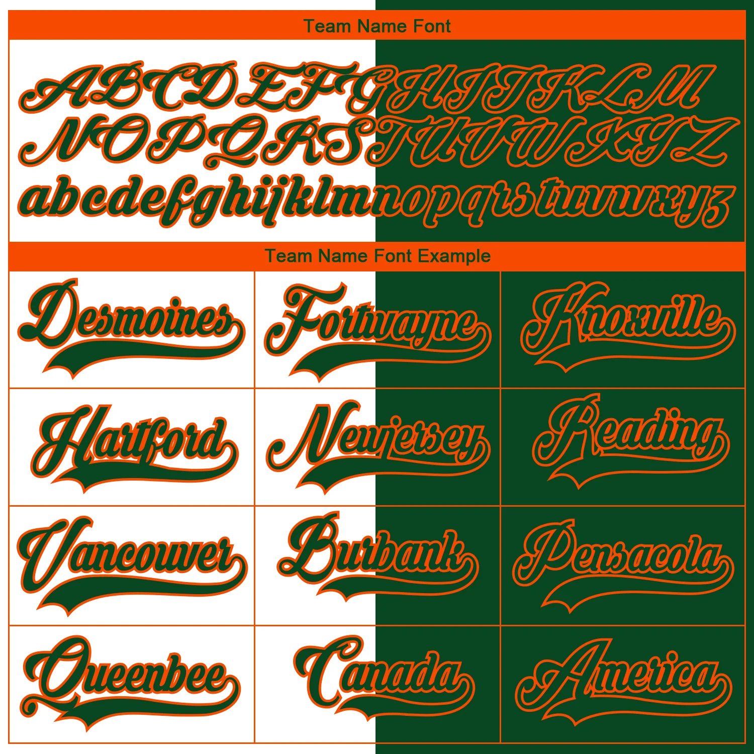 Custom Green Orange-White Split Fashion Hockey Lace Neck Jersey - Image 6