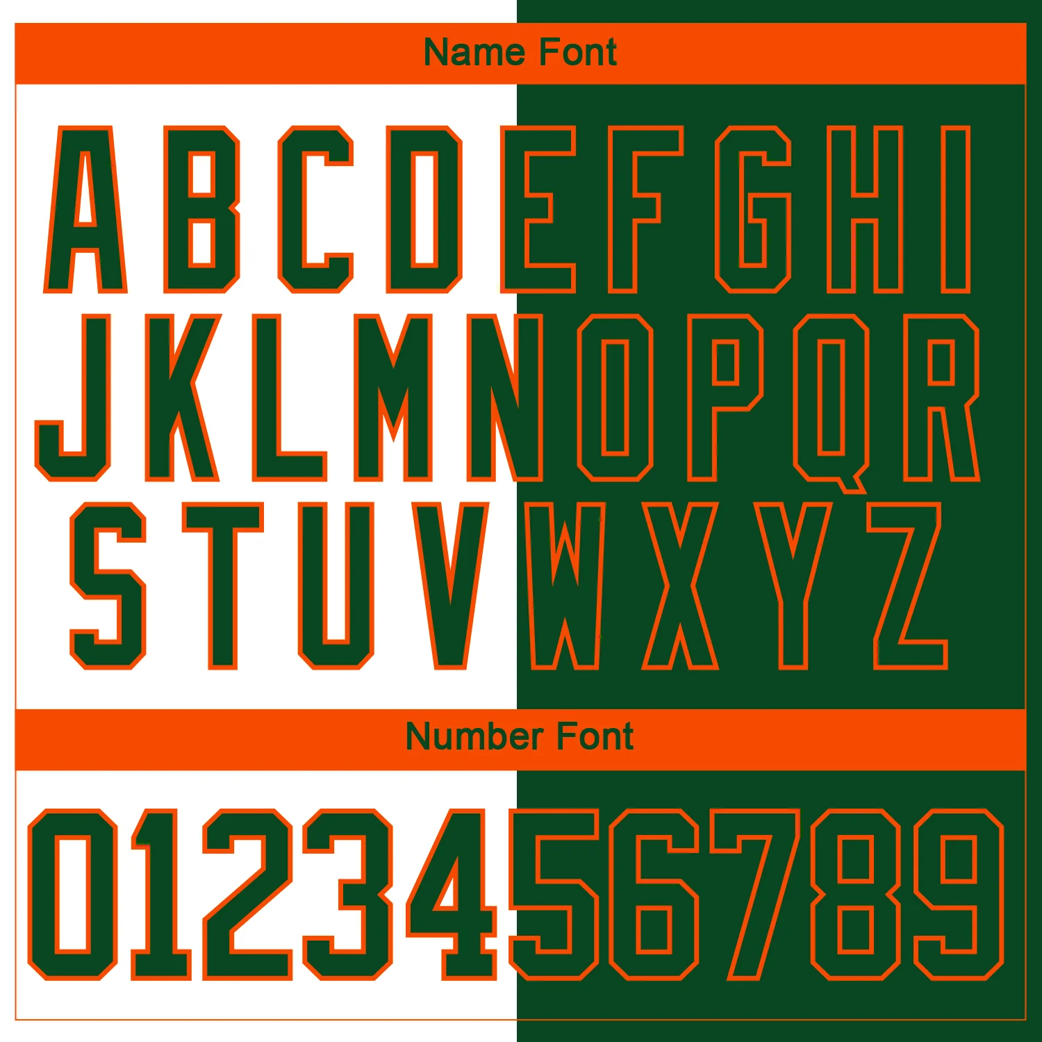 Custom Green Orange-White Split Fashion Hockey Lace Neck Jersey - Image 7
