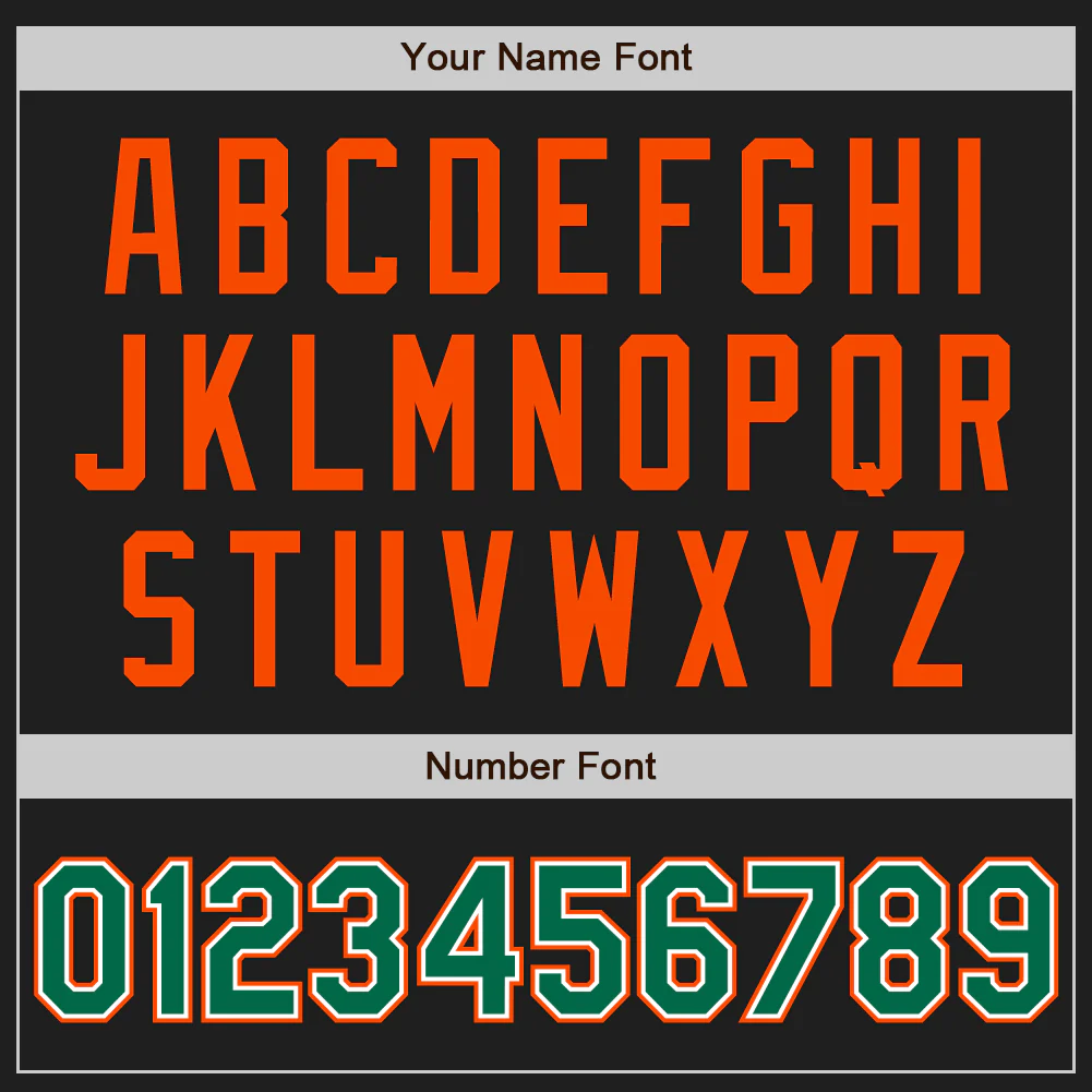 Custom Stitched Black Kelly Green Orange-White Baseball Pullover Sweatshirt Hoodie - Image 4
