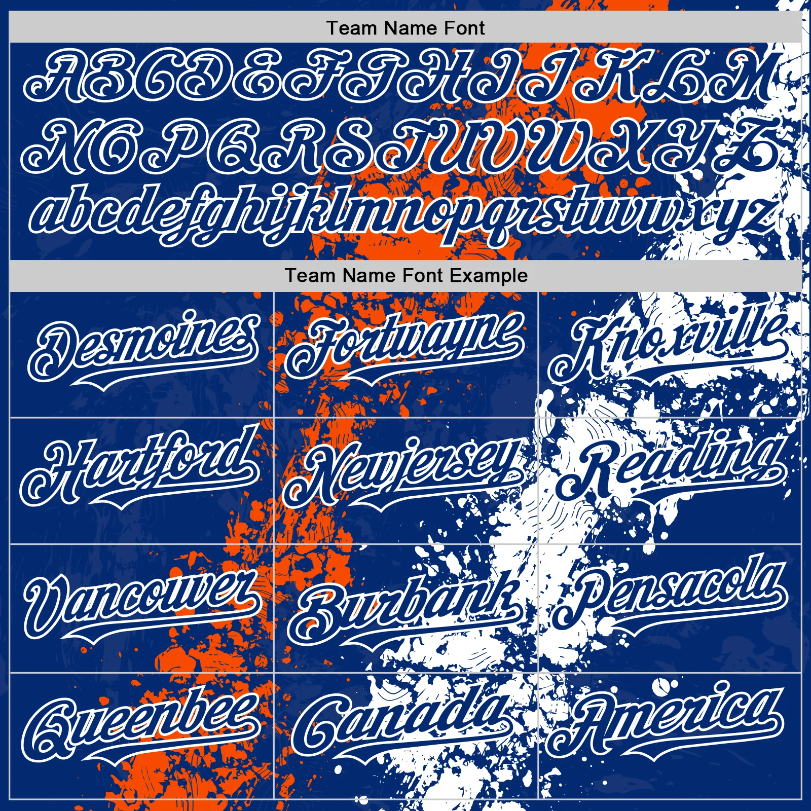 Custom Royal Orange-White Splash Art 3D Pattern Design Bomber Full-Snap Varsity Letterman Hoodie Jacket - Image 5