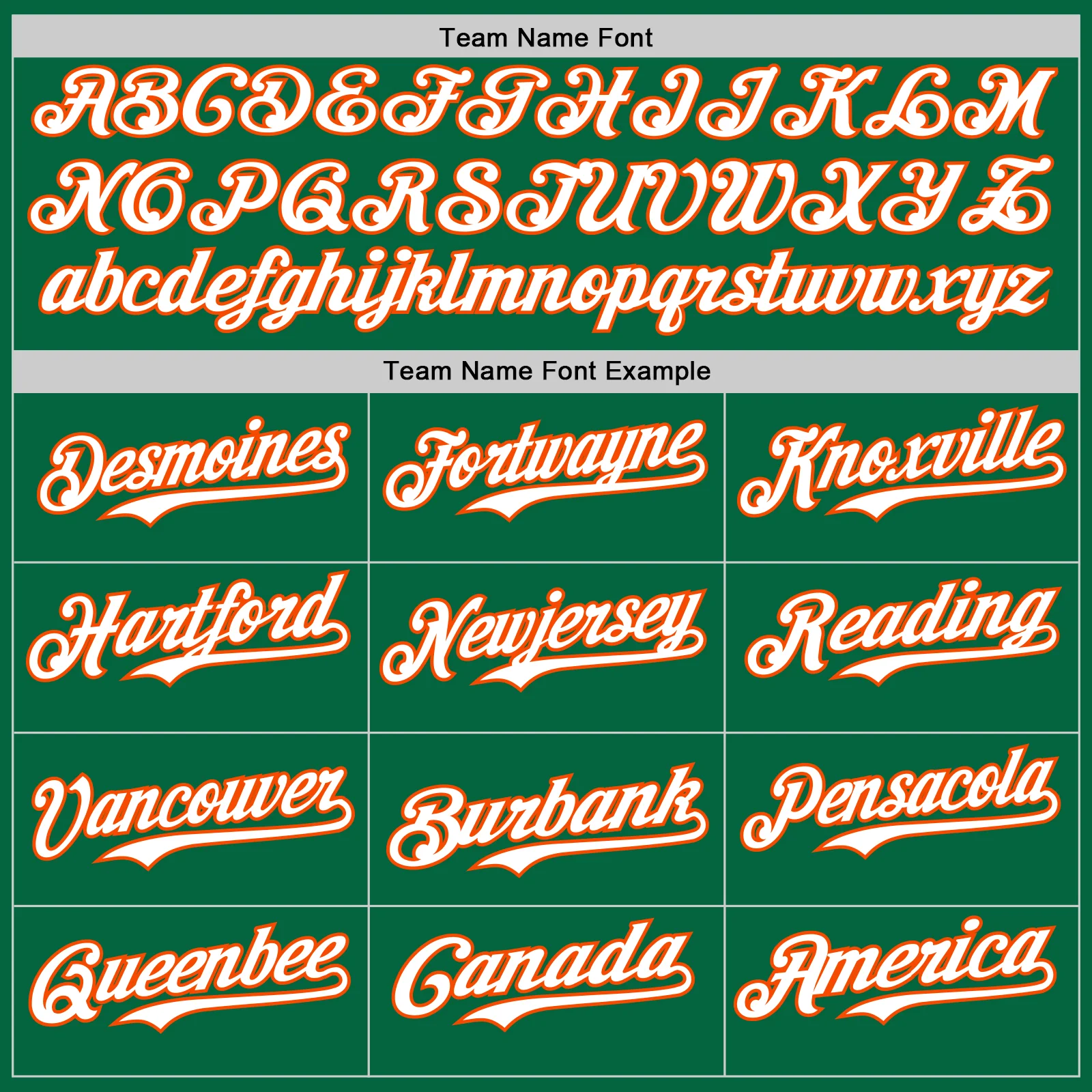 Custom Kelly Green Orange Pinstripe White Authentic Two Tone Baseball Jersey - Image 4