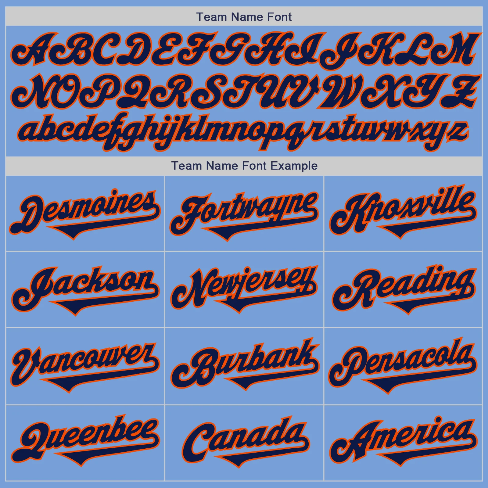 Custom Light Blue Navy-Orange Authentic Two Tone Baseball Jersey - Image 4