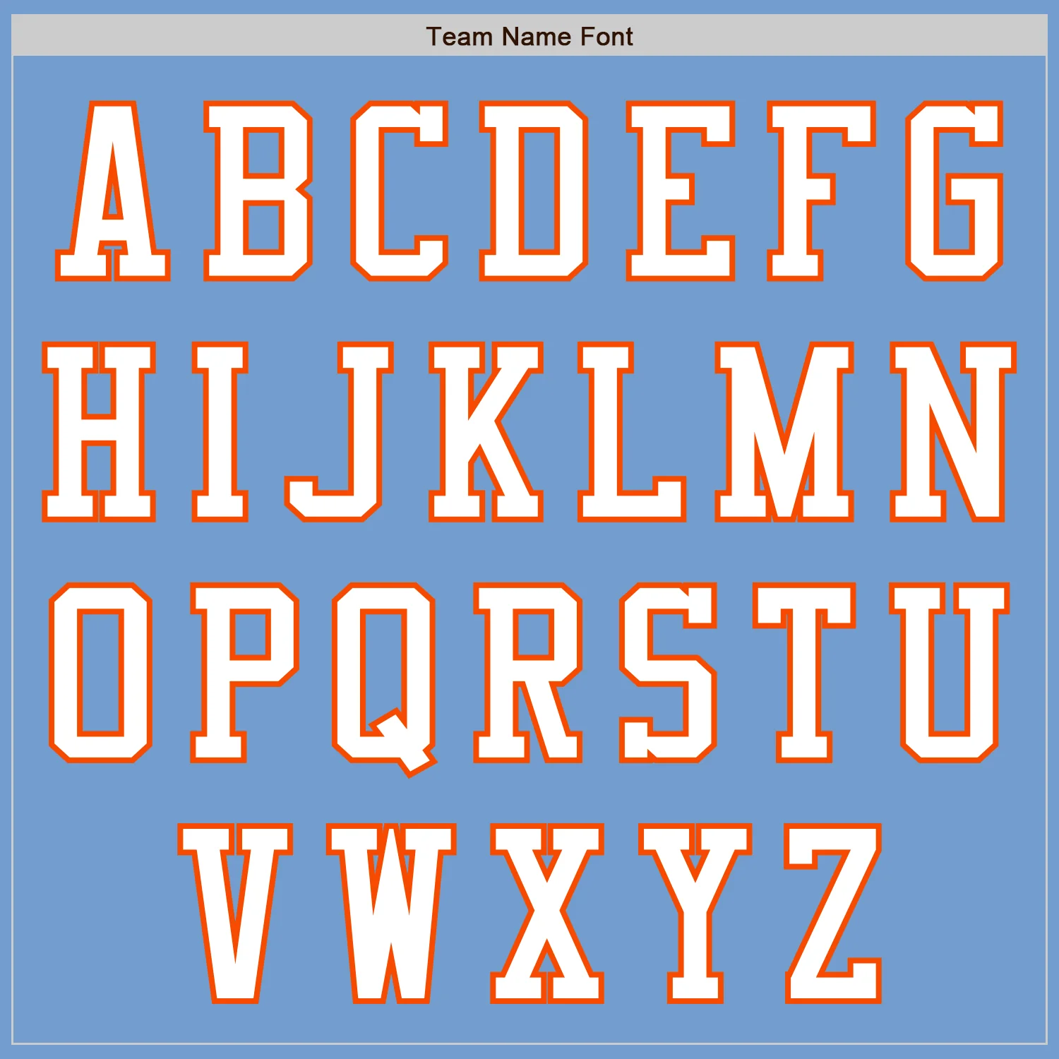 Custom Light Blue White-Orange Authentic Baseball Jersey - Image 3
