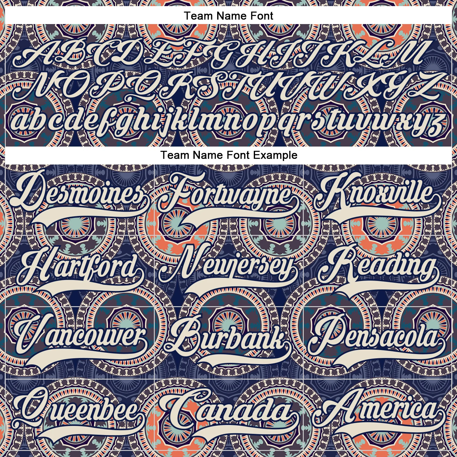 Custom Navy Cream-Orange 3D Pattern Native Americans Tribal Indigenous People Hockey Lace Neck Jersey - Image 6
