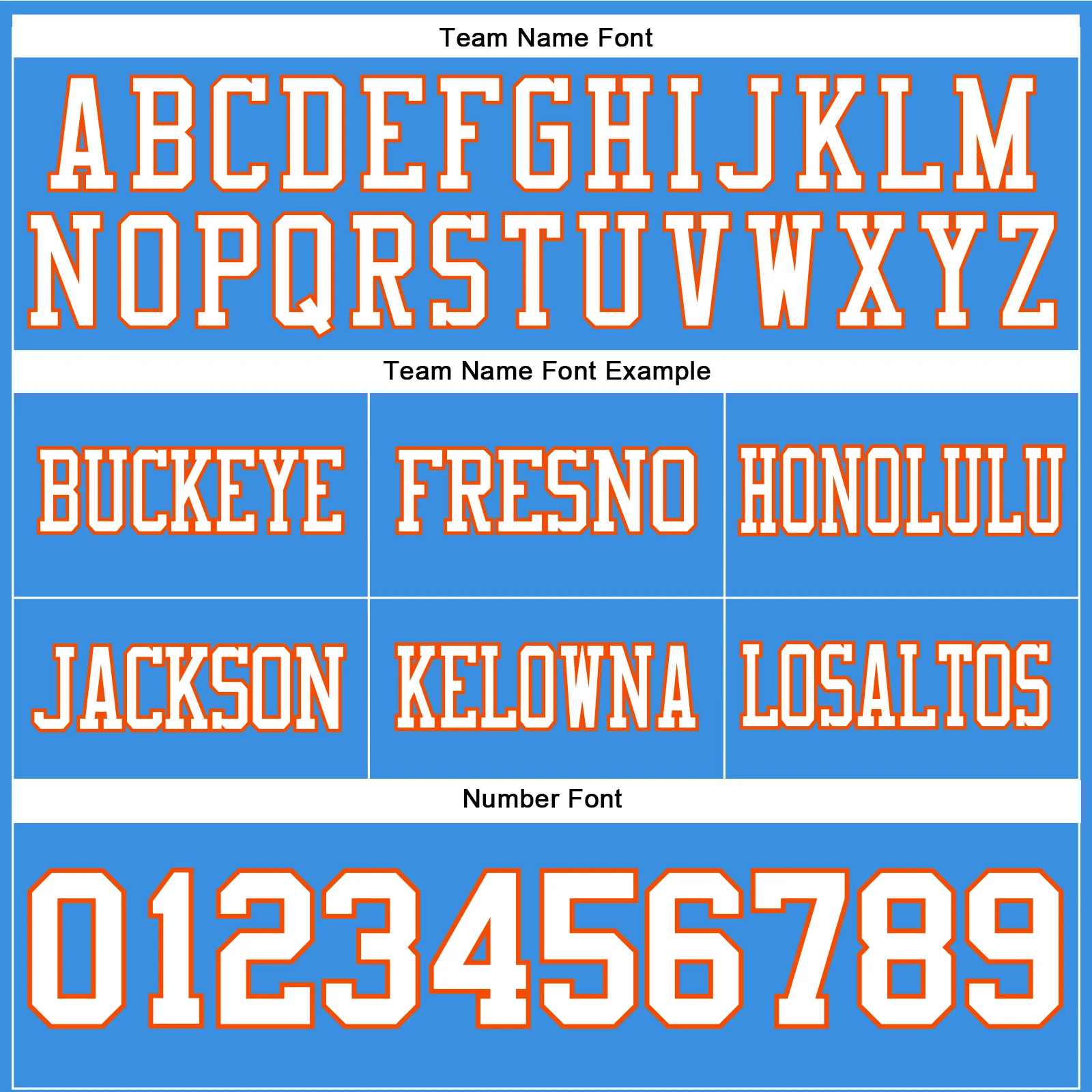 Custom Powder Blue White-Orange Authentic Football Jersey - Image 4