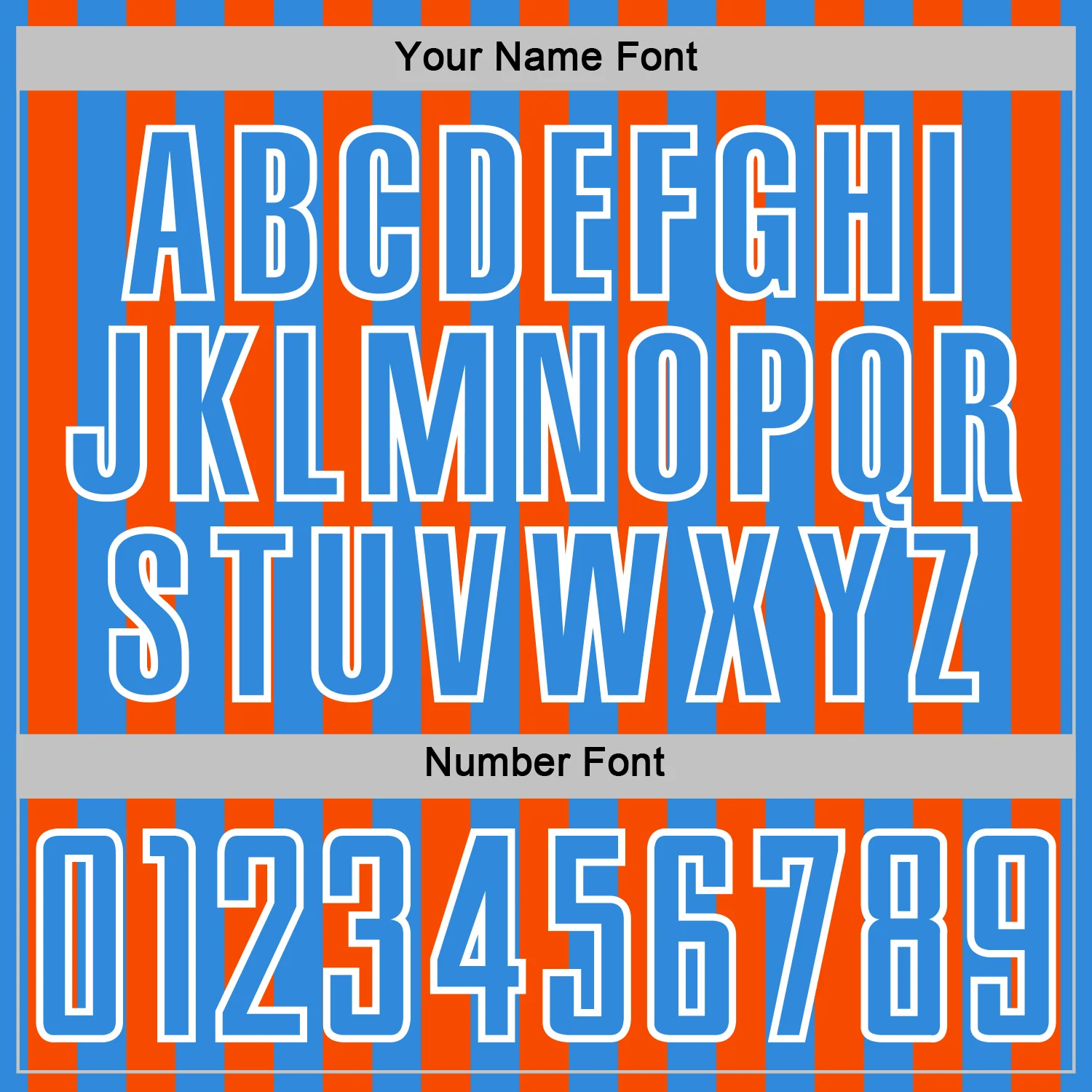 Custom Powder Blue Orange-White Stripe Sports Sublimation Soccer Uniform Jersey - Image 6