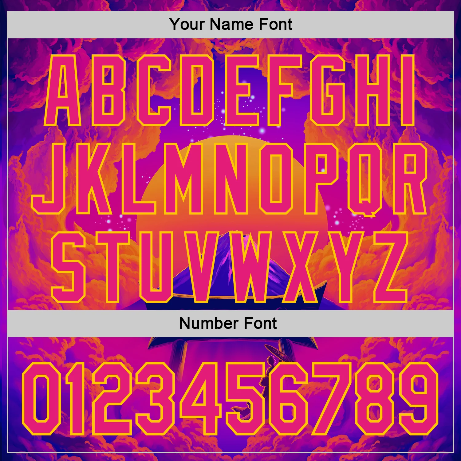 Custom Purple Deep Pink Orange-Yellow 3D Syntetyc Tori And Geisha Authentic Baseball Jersey - Image 5