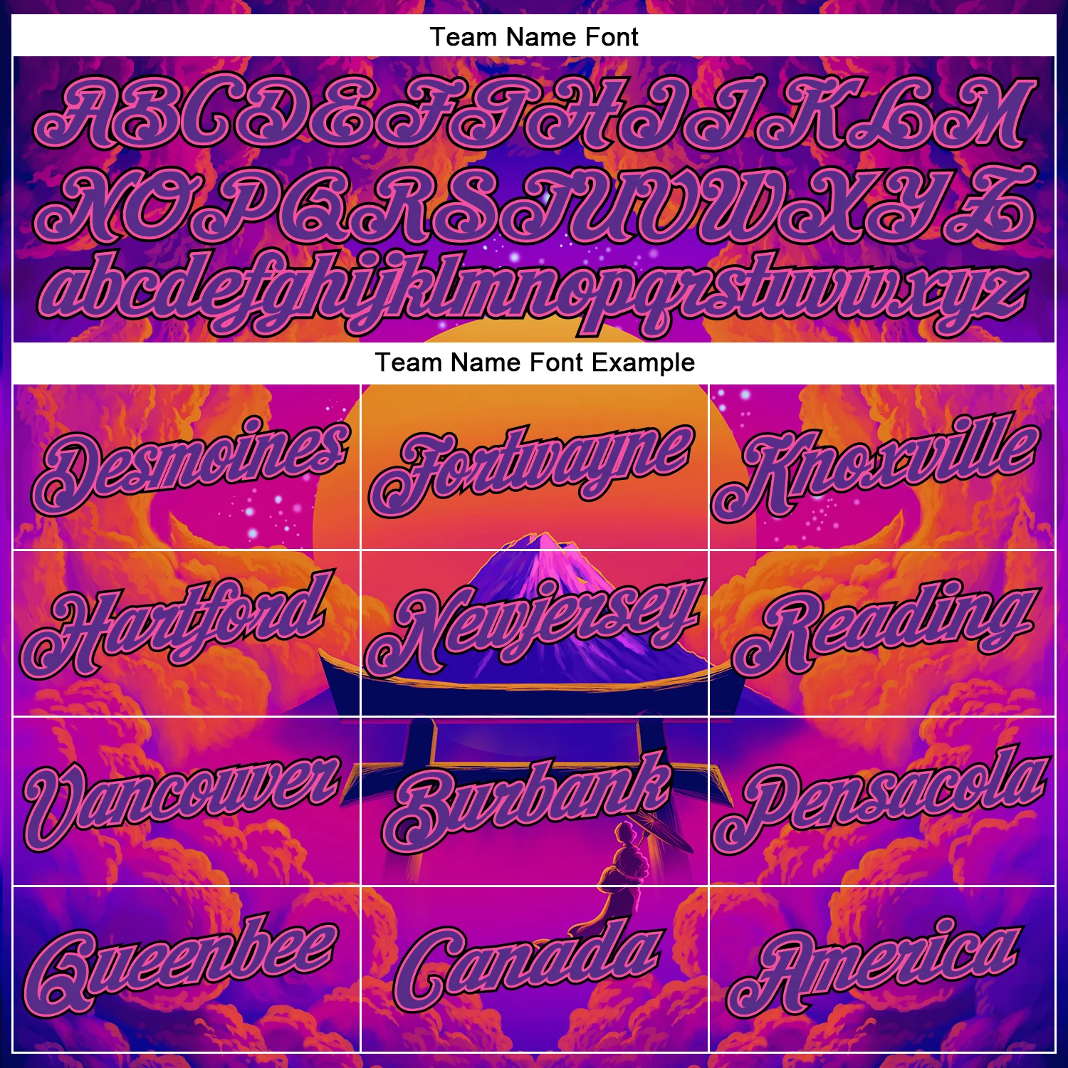 Custom Stitched Purple Orange Pink-Black 3D Syntetyc Tori And Geisha Sports Pullover Sweatshirt Hoodie - Image 3