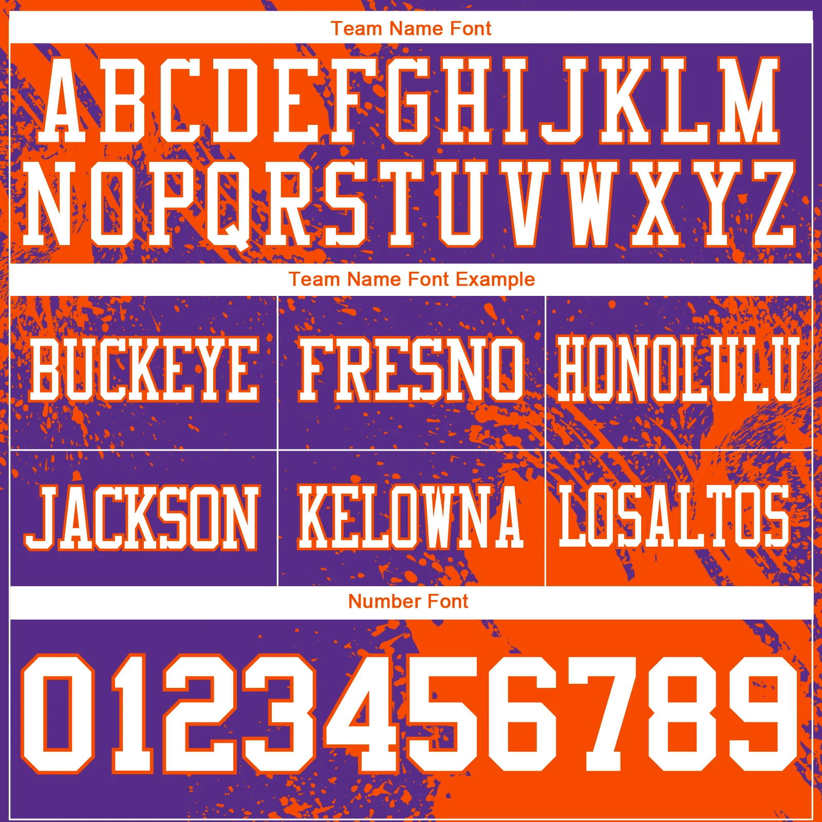 Custom Purple White-Orange 3D Pattern Abstract Brush Stroke Authentic Football Jersey - Image 3